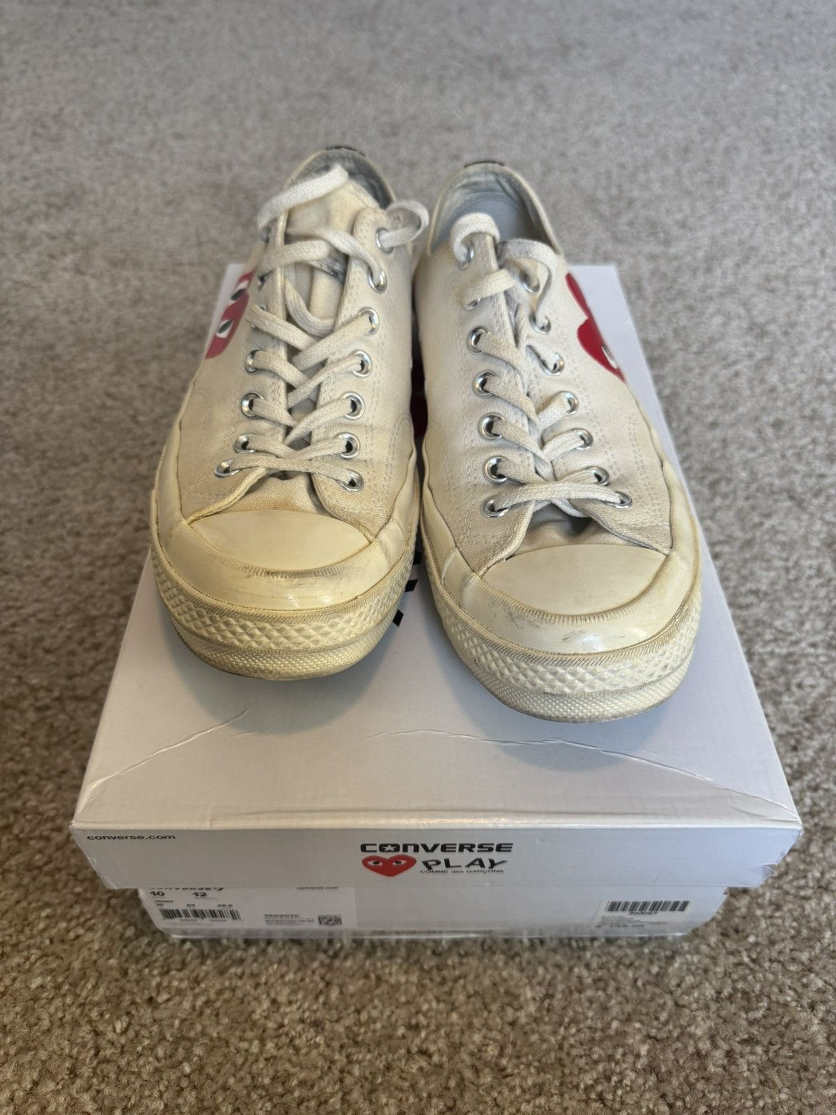 Comme des Garcons CDG Play Chuck Taylor Low Converse Size US 10 / EU 43 - 2 Thumbnail