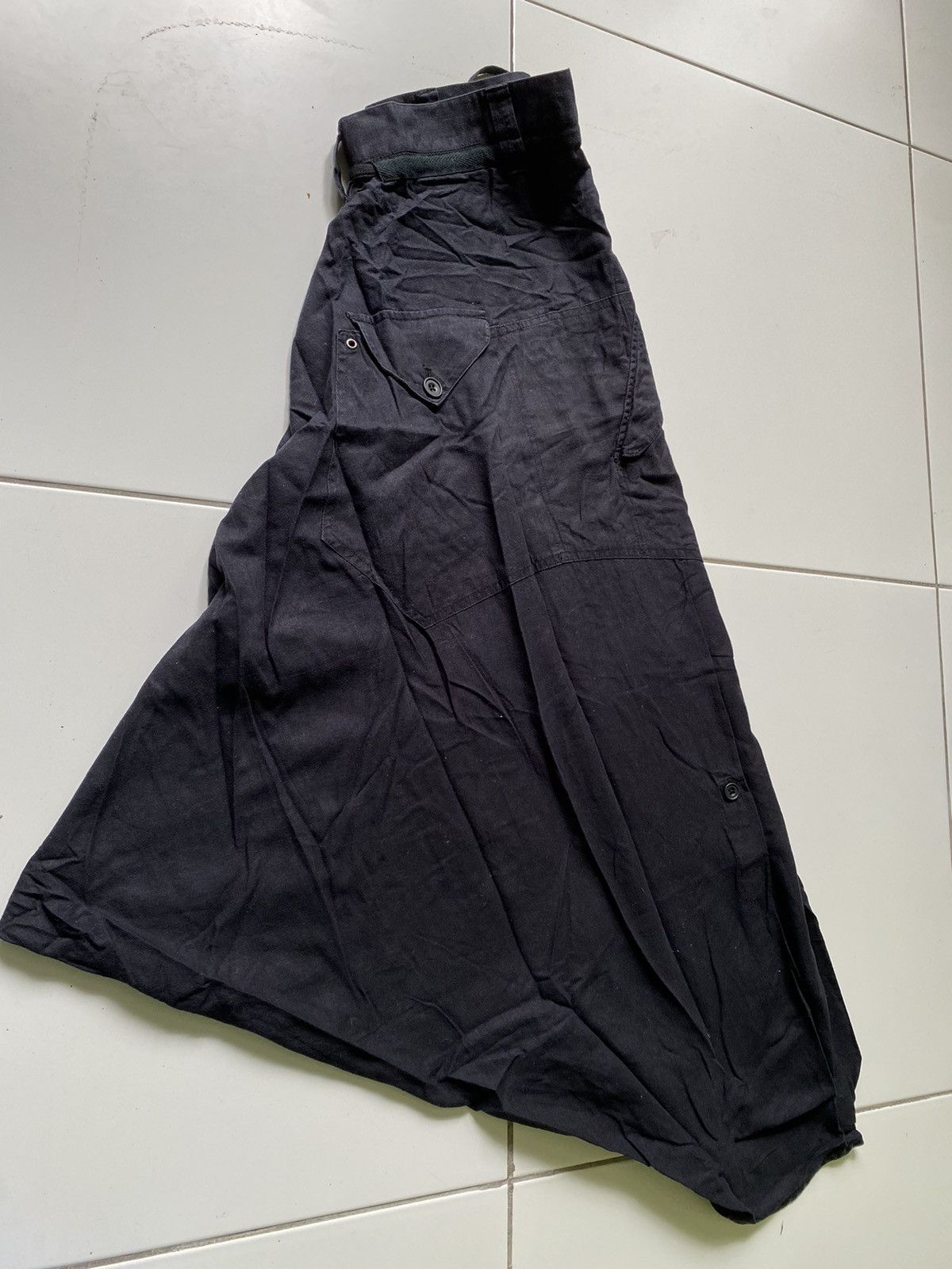 Japanese Brand PPFM DROP CROTCH BLACK PANTS Size US 32 / EU 48 - 14 Thumbnail
