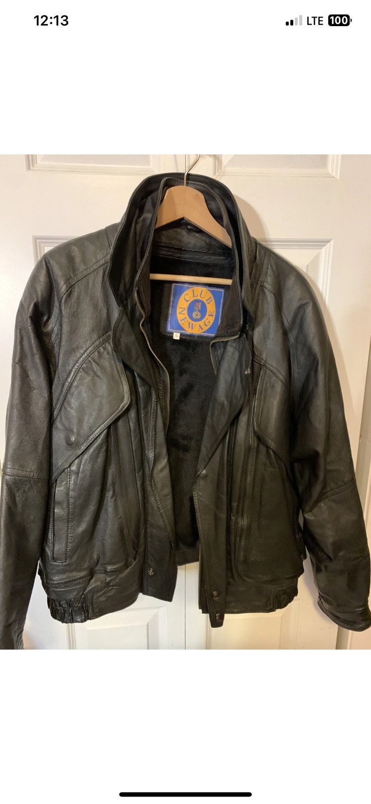 Other Club new age mens sz XL black leather jacket Size US XL / EU 56 / 4 - 5 Thumbnail