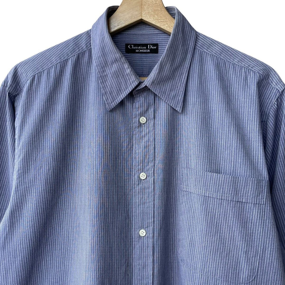 Christian Dior Monsieur × Dior Christian Dior Monsieur Vintage Stripe Button Up Shirt Size US L / EU 52-54 / 3 - 1 Thumbnail