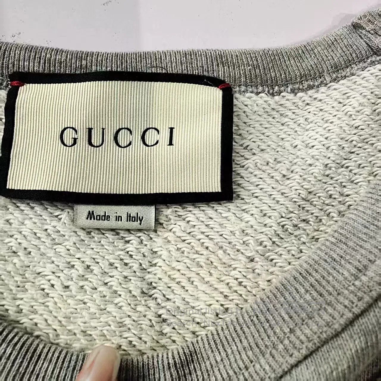 Gucci gucci gray sweatshirt with embroidered logo. Size US S / EU 44-46 / 1 - 3 Thumbnail