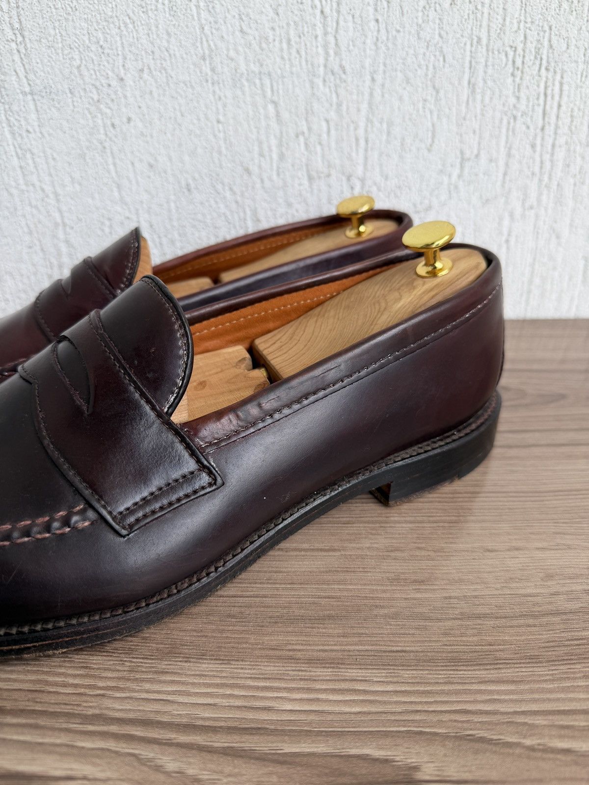Alden 986 shell cordovan penny loafers Size US 11.5 / EU 44-45 - 7 Thumbnail