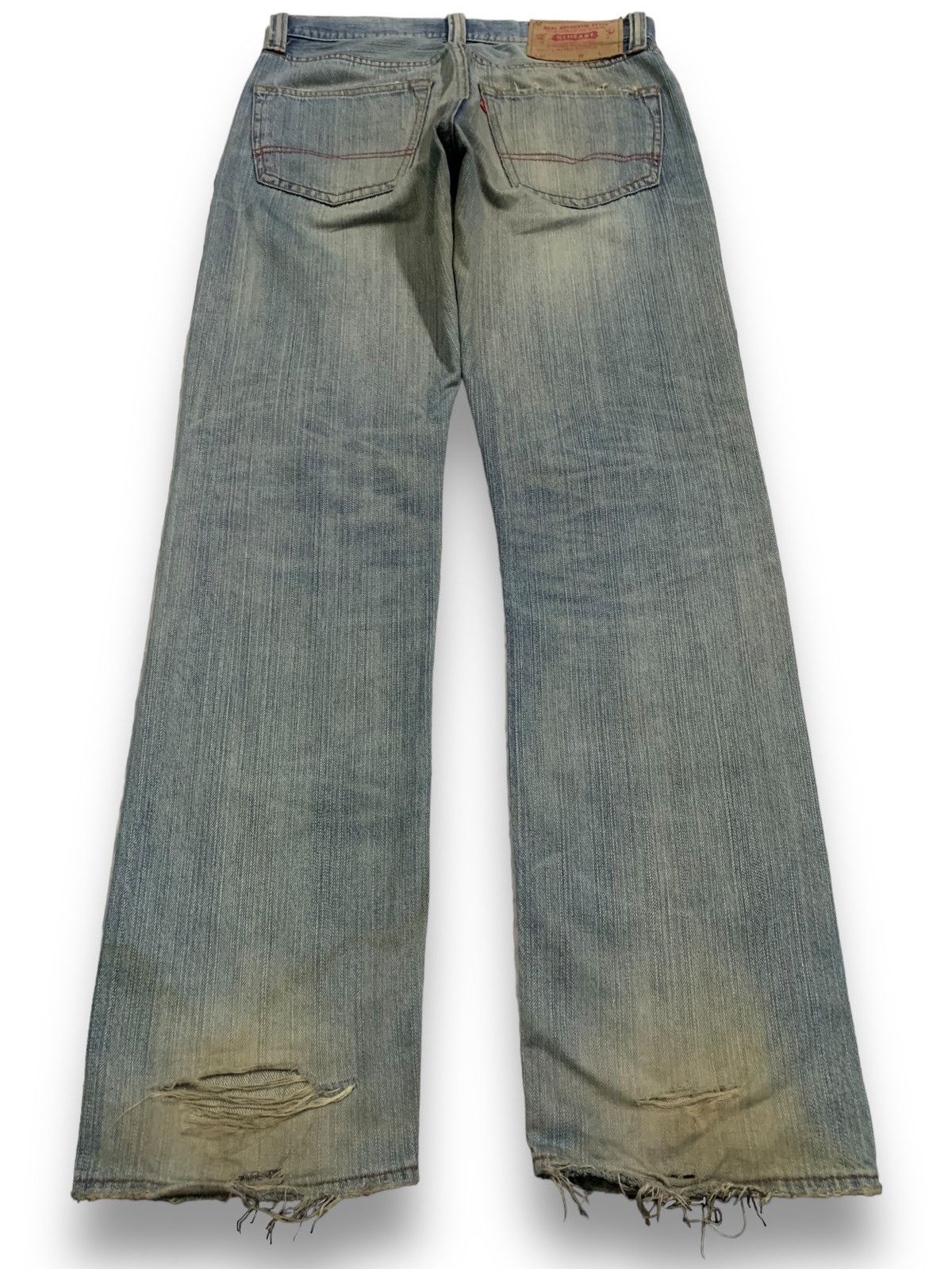 KMRii Vintage Japanese Brand Mud Wash Distressed Grunge Jeans Size US 31 - 2 Thumbnail