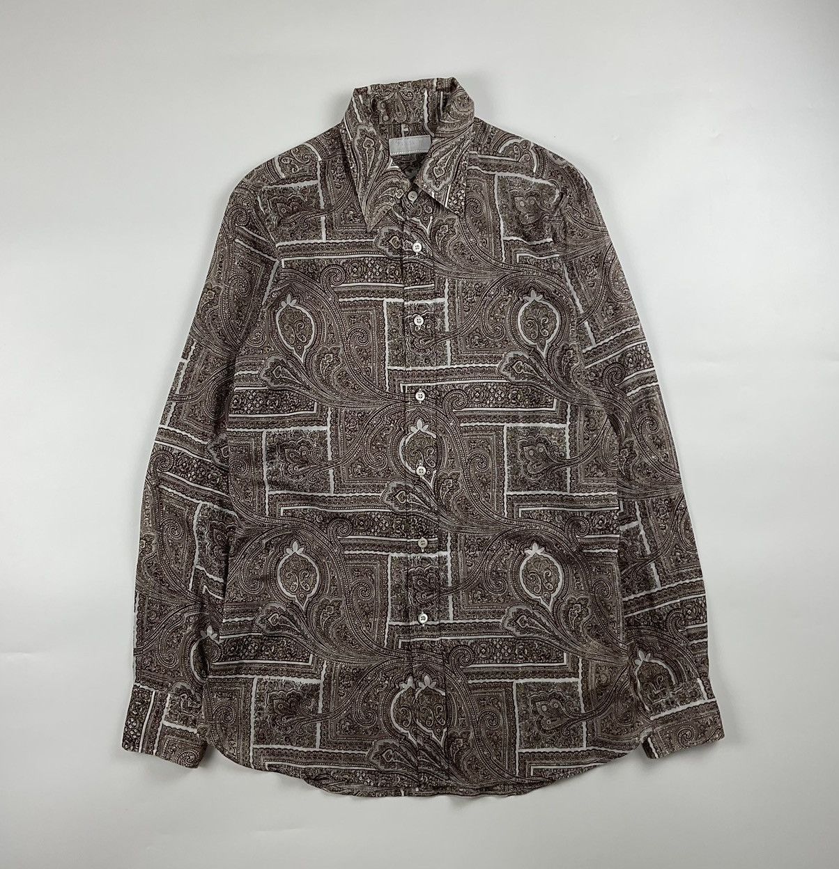 Prada Vintage Prada Paisley Shirt Size US M / EU 48-50 / 2 - 1 Thumbnail