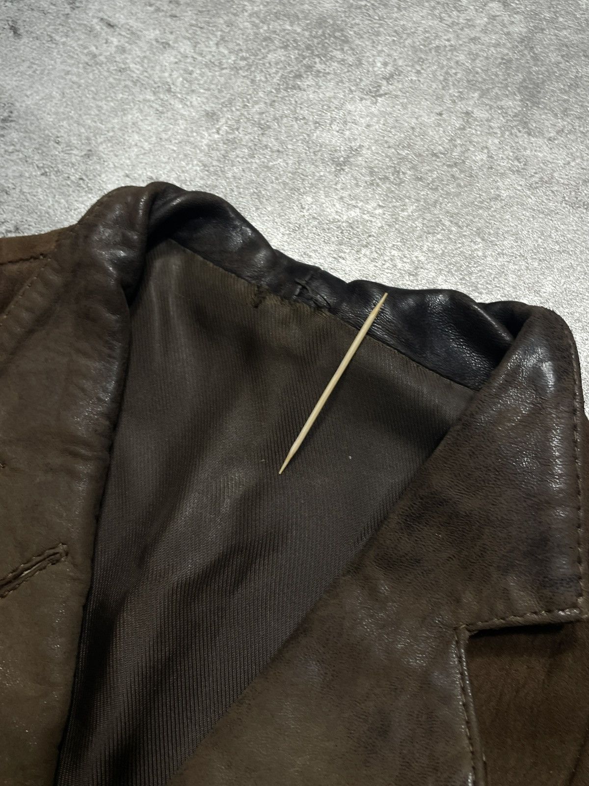 Vintage Vintage 90s Real Genuine Leather Jacket Avant Garde Size M / US 6-8 / IT 42-44 - 7 Thumbnail