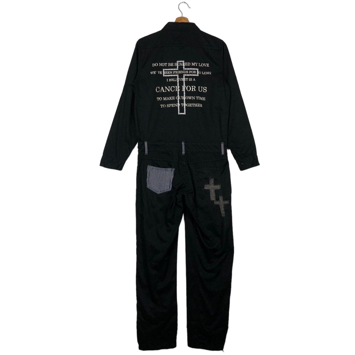 Japanese Brand The Rose Beauty Inspire Chrome Hearts Overall Work Big Logo Size US 34 / EU 50 - 8 Thumbnail