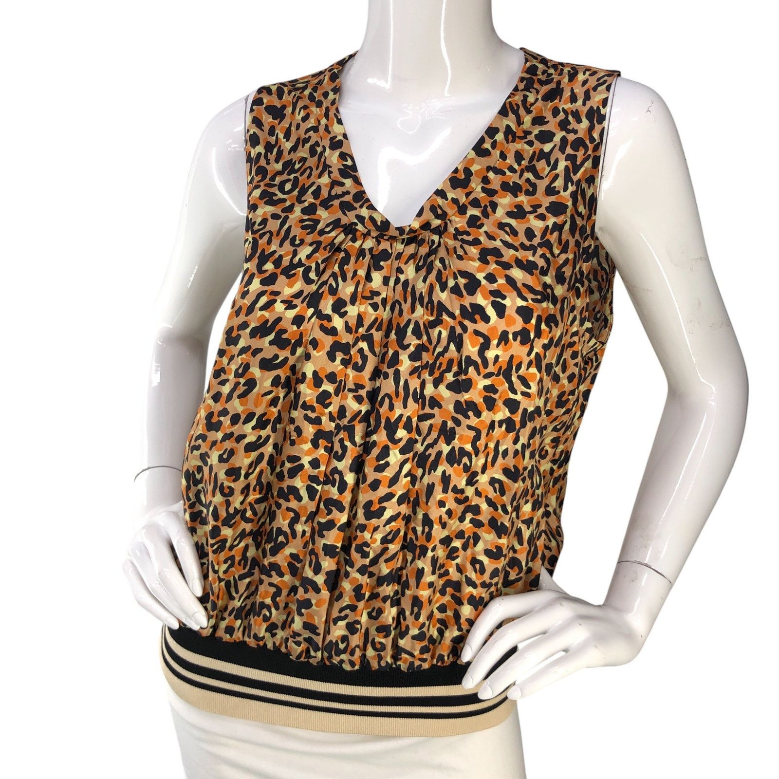 Dries Van Noten Dries Van Noten Size 42 US 10 Top Animal Print Elastic Waist Size L / US 10 / IT 46 - 1 Thumbnail