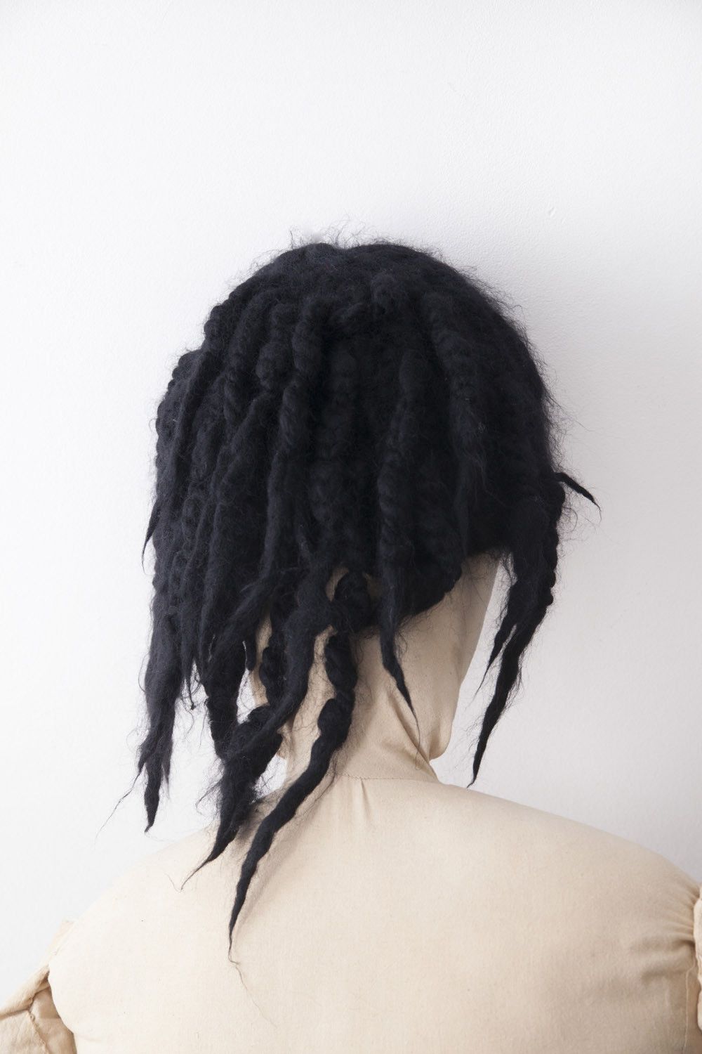 Issey Miyake AW11 Issey Miyake black wool dreadlocks beanie Size ONE SIZE - 6 Thumbnail