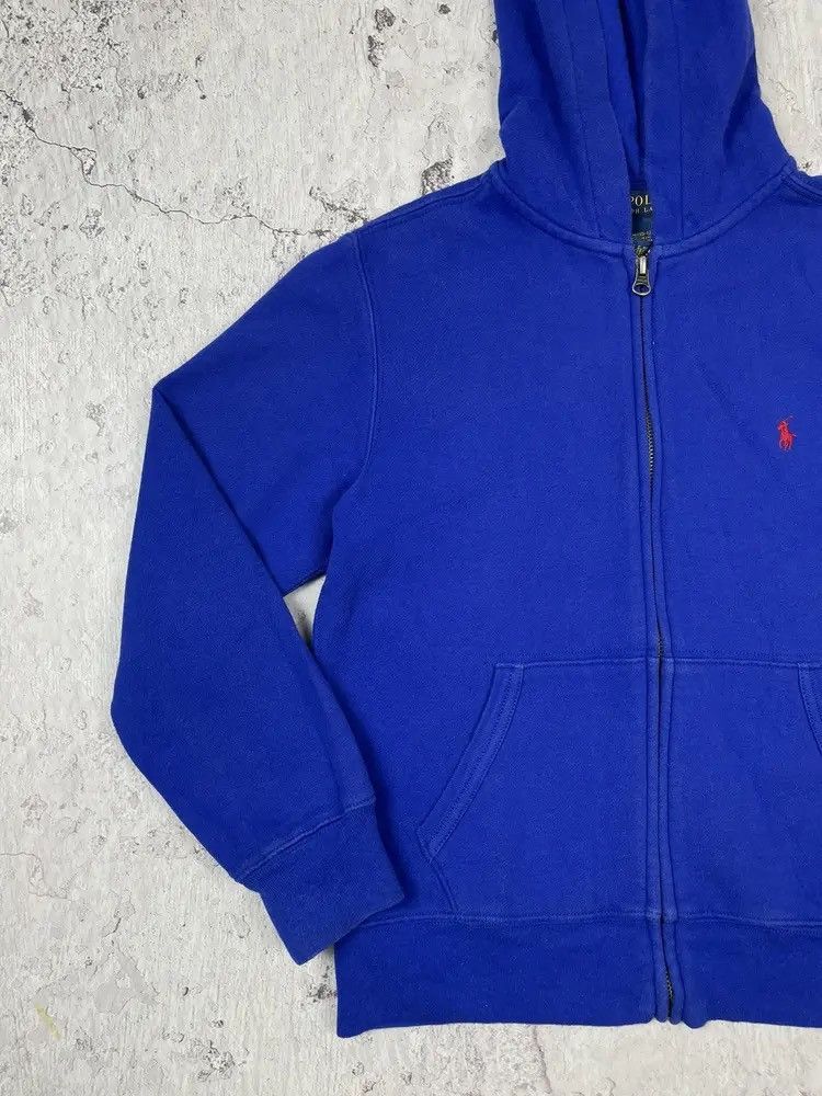 Polo Ralph Lauren Vintage Women’s Polo Ralph Lauren Basic Navy Zip Hoodie Size S / US 4 / IT 40 - 5 Thumbnail