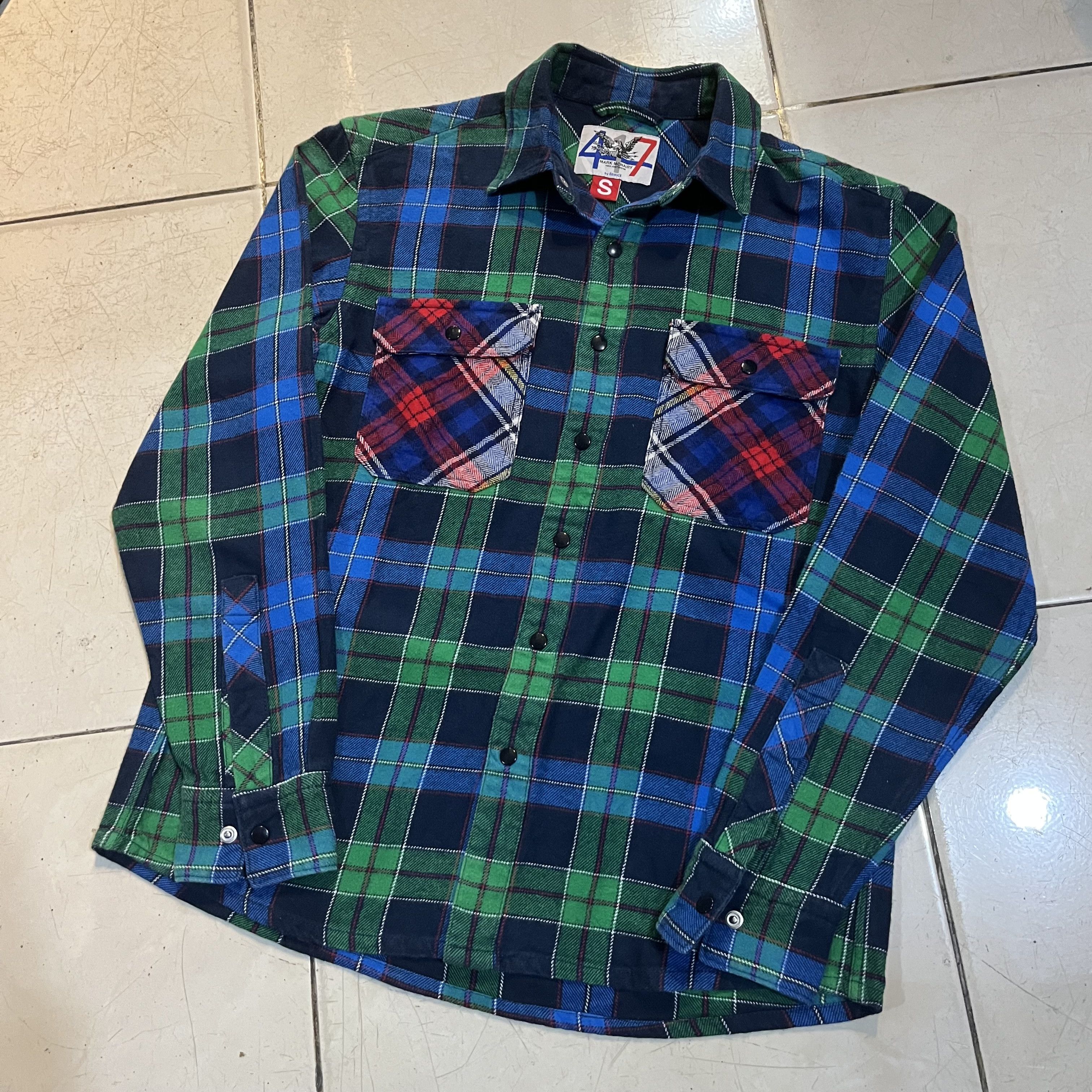 Edifice Japan × Issey Miyake × Japanese Brand Edifice long sleeve flannel shirt Size US S / EU 44-46 / 1 - 2 Thumbnail