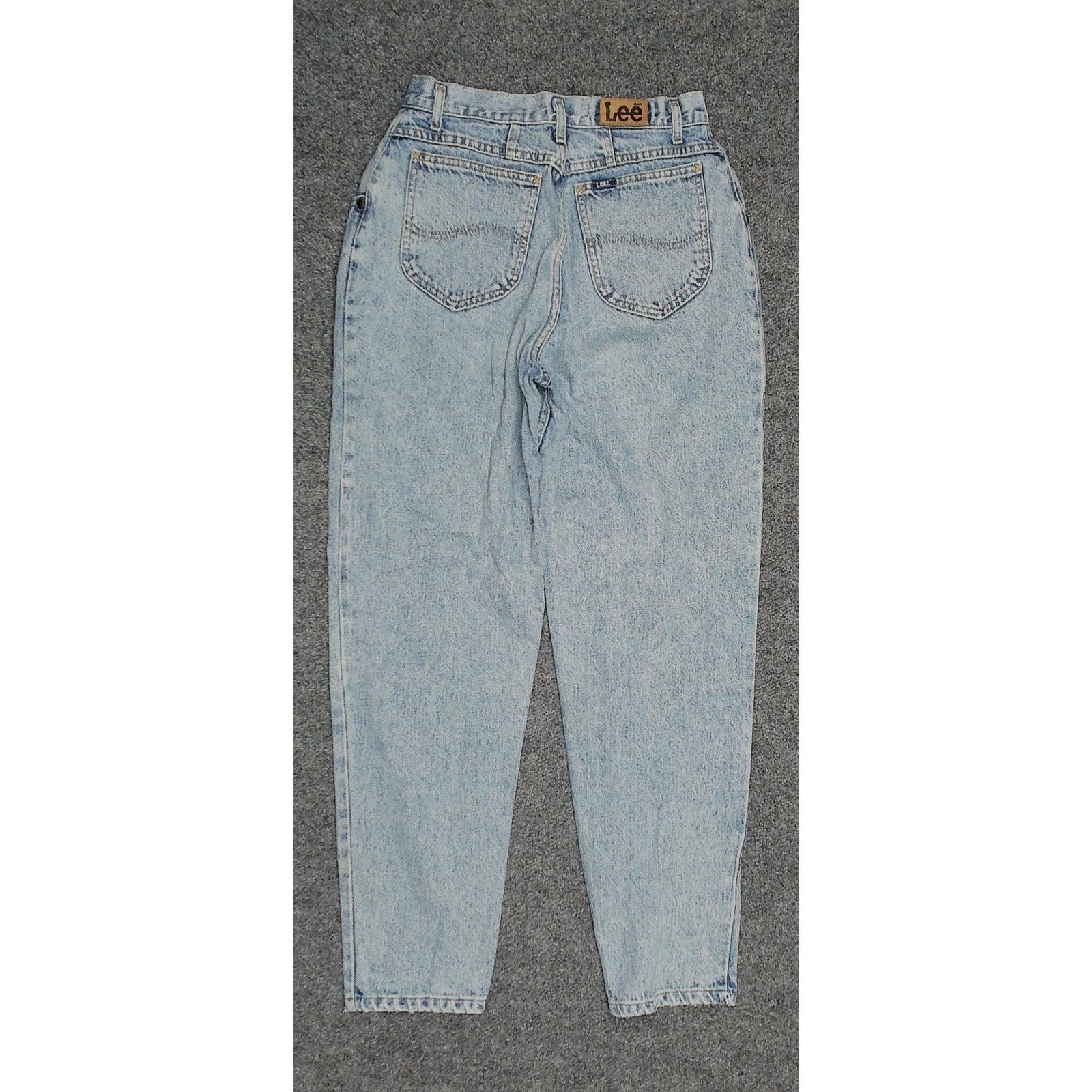 Lee Vintage 80s Lee USA Made Pleated Stonewash Denim Jeans 28x29 Size 28" / US 6 / IT 42 - 4 Thumbnail