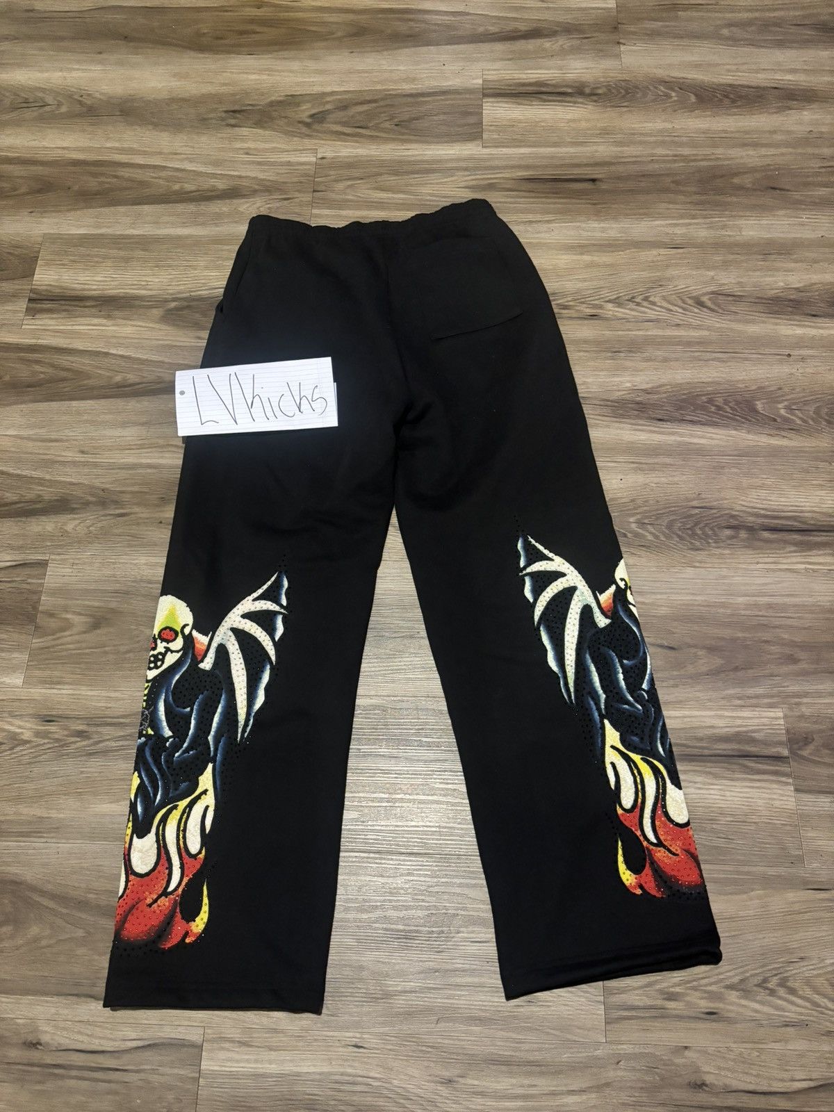 Ed Hardy × Ken Carson Ed Hardy x Ken Carson ComplexCon Rhinestone Sweatpants Size US 34 / EU 50 - 2 Thumbnail