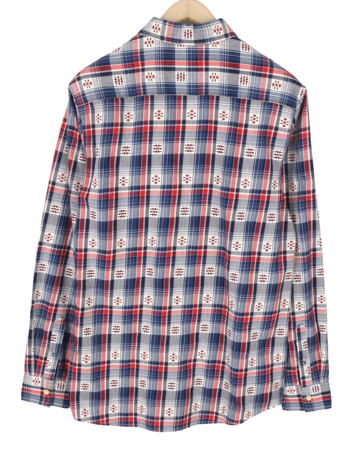 Scotch & Soda M Blue Red Check Button-Down Shirt 88516 Size US M / EU 48-50 / 2 - 2 Thumbnail