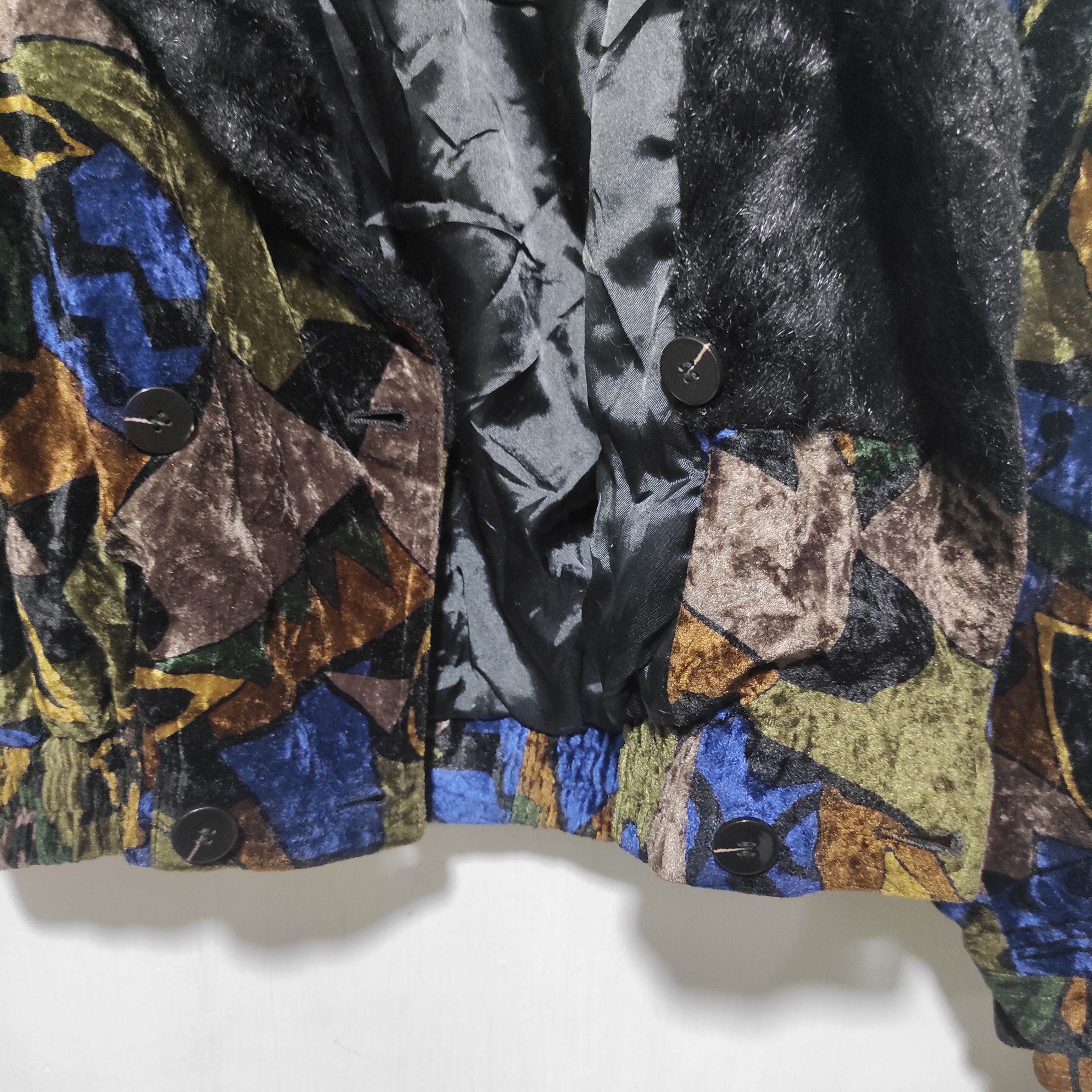 If Six Was Nine 🔥RARE L’STUDIO VELVET CARDIGAN FUR BLAZER COAT Size M / US 6-8 / IT 42-44 - 11 Thumbnail
