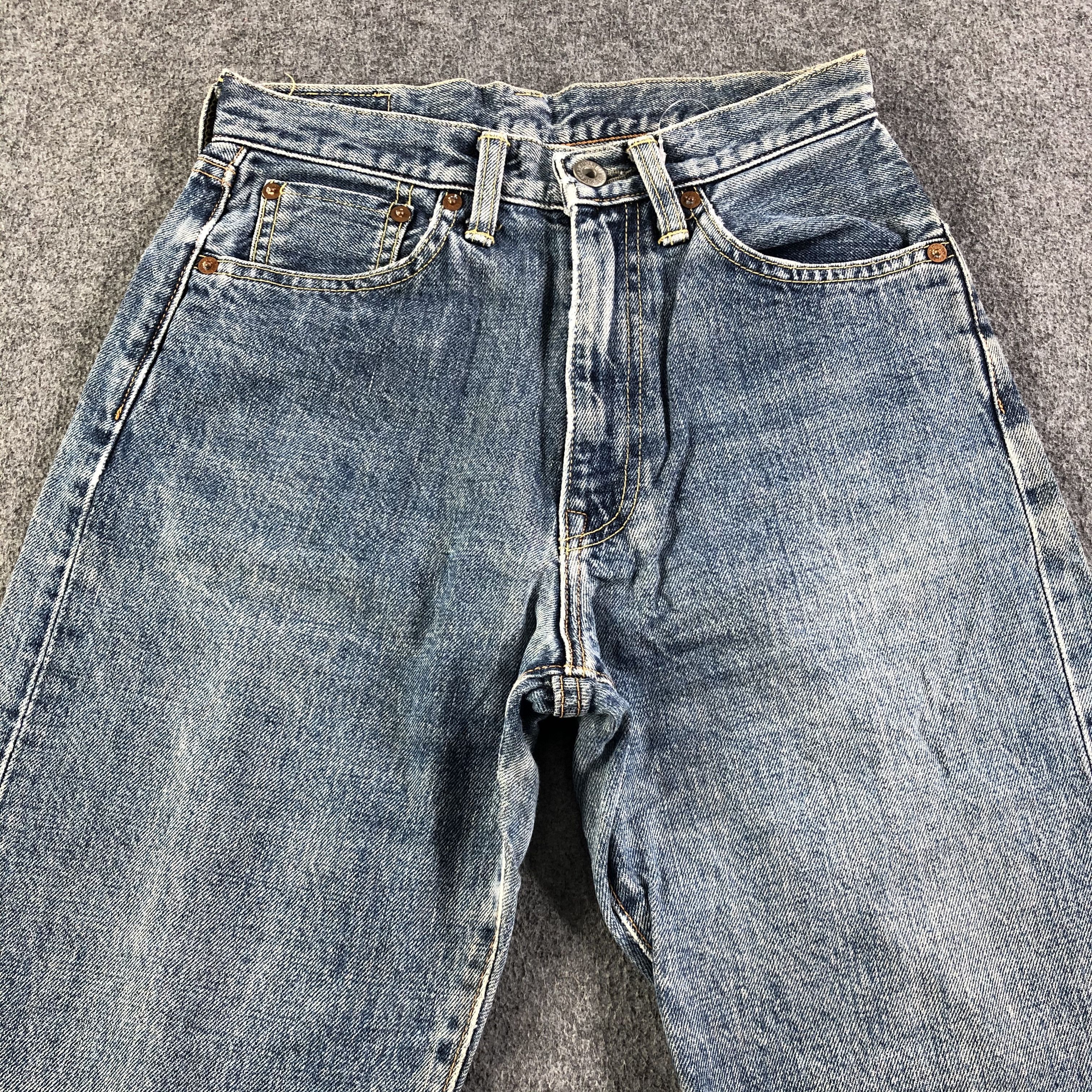 Japanese Brand Vintage Bobson Selvedge Jeans Faded Blue Denim -J2834 Size US 26 / EU 42 - 3 Thumbnail