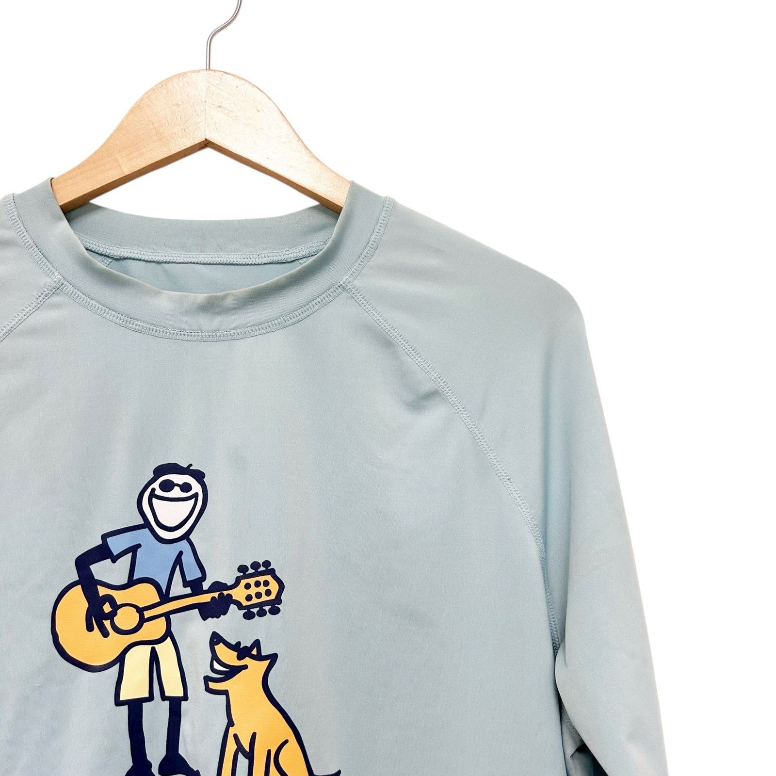 Life is Good Life is Good Blue Dog Guitar Long Sleeve Shirt Sz M Size US M / EU 48-50 / 2 - 3 Thumbnail