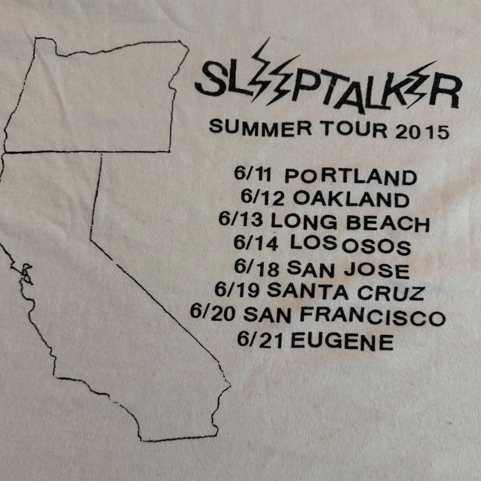 Gildan Sleeptalker Band 2015 Tour Shirt Size M Yaphet Kotto Size US M / EU 48-50 / 2 - 7 Thumbnail