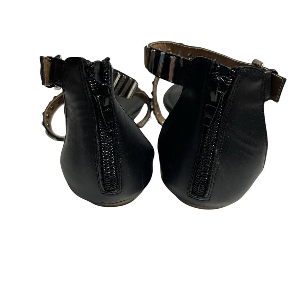 Designer DV Dolce Vita l Linzi Flat Sandal Black Silver 9 Size US 9 / IT 39 - 4 Thumbnail