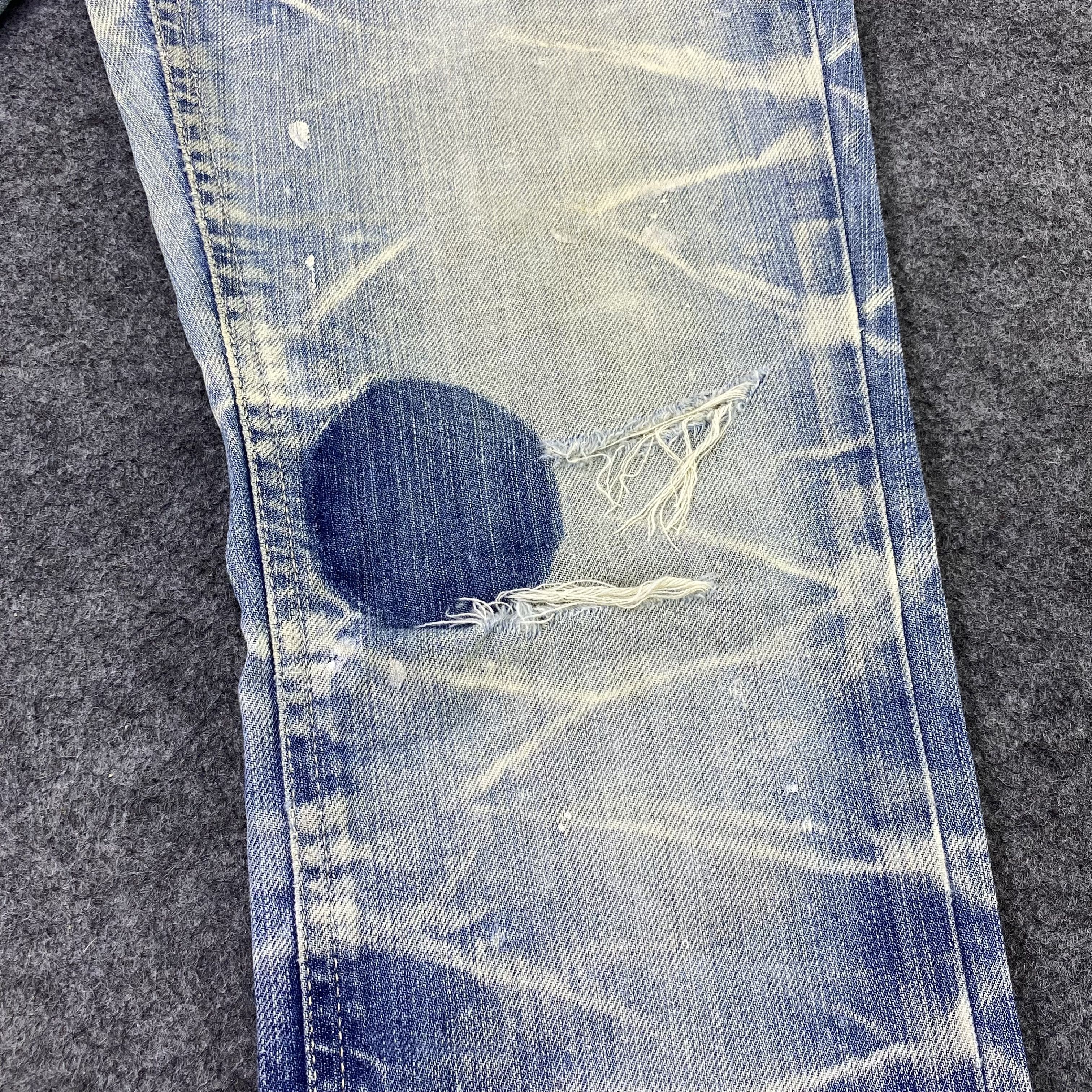 Black Barrett × Jean × Neil Barrett Black Barrett by Neil Barrett Blue Wash Jeans-J1188 Size US 32 / EU 48 - 16 Thumbnail
