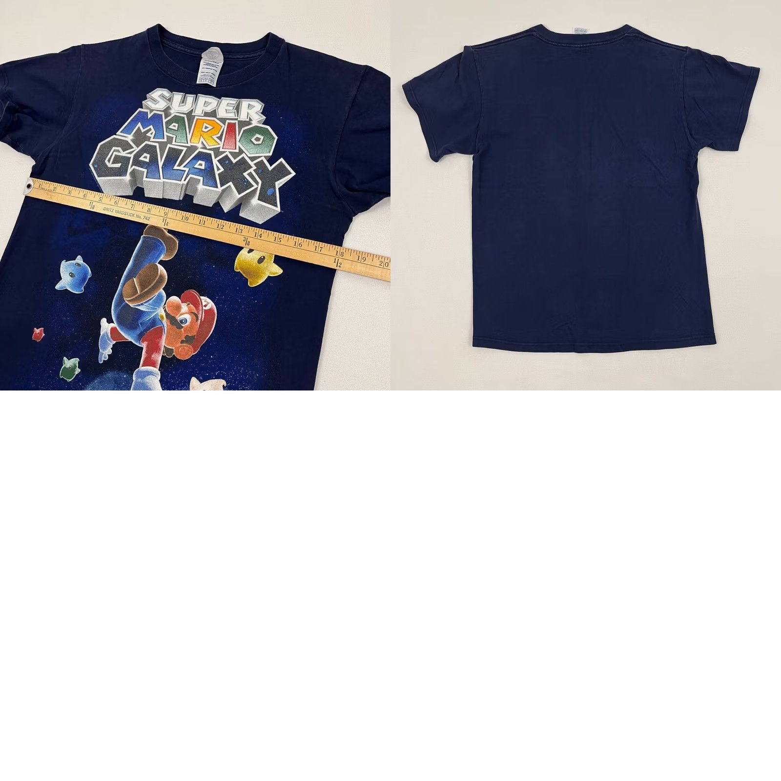 Delta New title: 2007 Super Mario Galaxy Shirt Men S Blue Nintendo Wii Video Game Promo Graphic Size US S / EU 44-46 / 1 - 8 Thumbnail