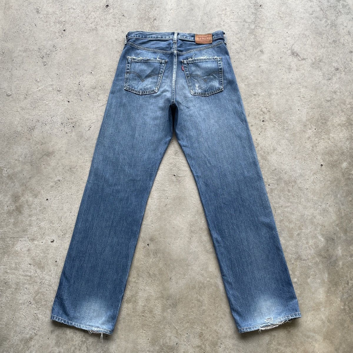 Levi's Vintage Clothing W32💥 Levis 503 Big E Vintage Distressed Jeans Faded Pants Size US 32 / EU 48 - 18 Thumbnail