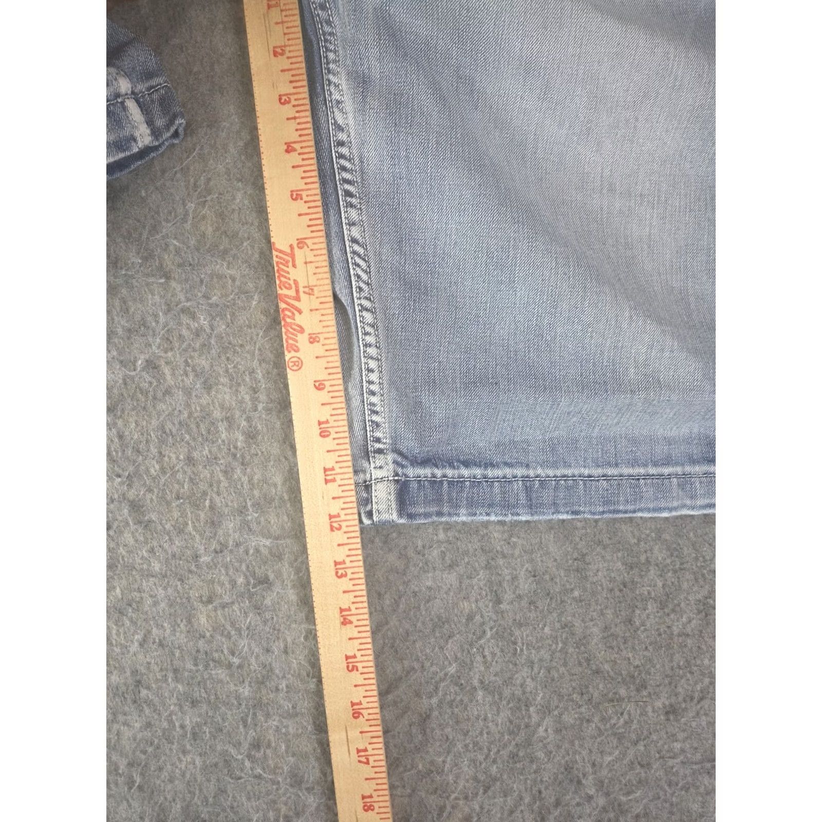 Denime VINTAGE Helix Jeans Shorts Baggy Light Wash Denim 38 Men 80s Grunge Cargo Pockets Distressed Regular Inseam 12in Blue Cotton Shirt Size US 38 / EU 54 - 8 Thumbnail