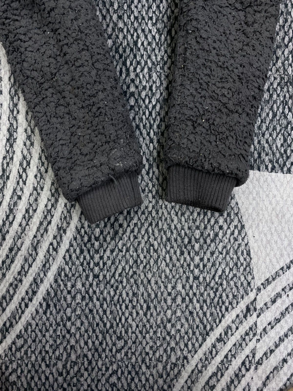 Japanese Brand Vtg Ghost Of Harlem Teddy Fleece Patches Hooded Zip Jacket Size US S / EU 44-46 / 1 - 8 Thumbnail