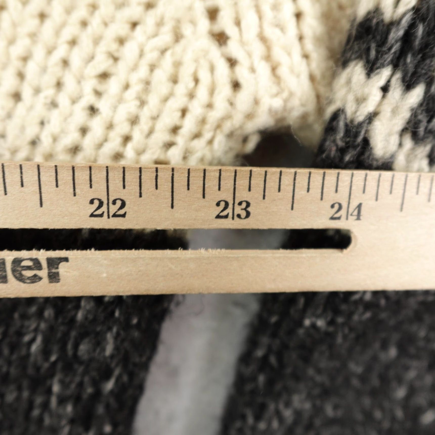 Ganni Ganni Sweater Womens XL Gray Beige Fair Isle Wool Blend Crew Neck 3/4 Sleeve Knit Pullover Casual Womens Size L / US 10 / IT 46 - 5 Thumbnail