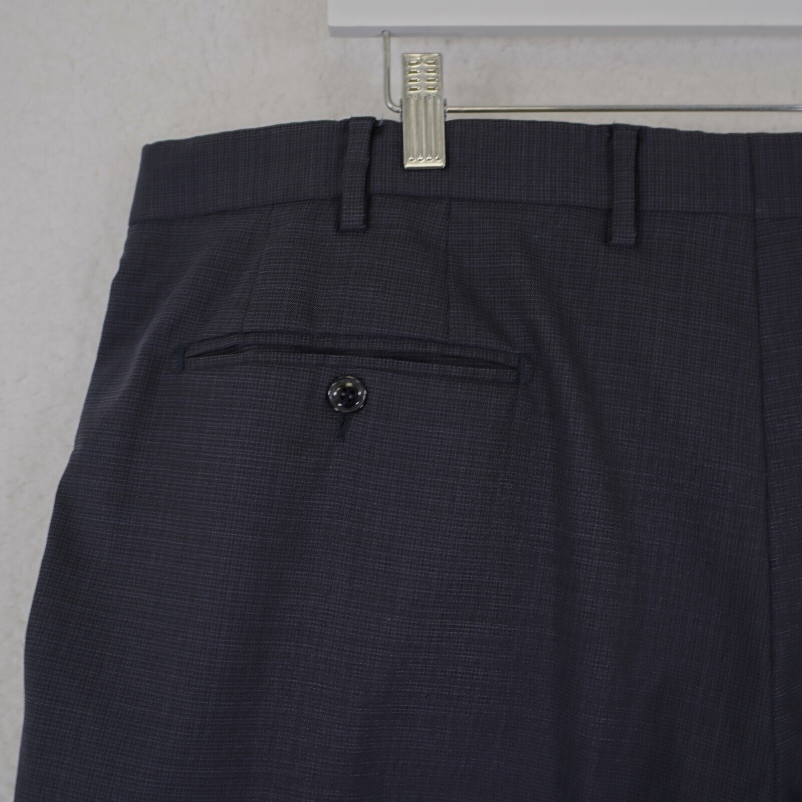 Santorelli Santorelli New Romeo Blue Wool Basketweave 40/29 Dress Pants Size 40R - 4 Thumbnail