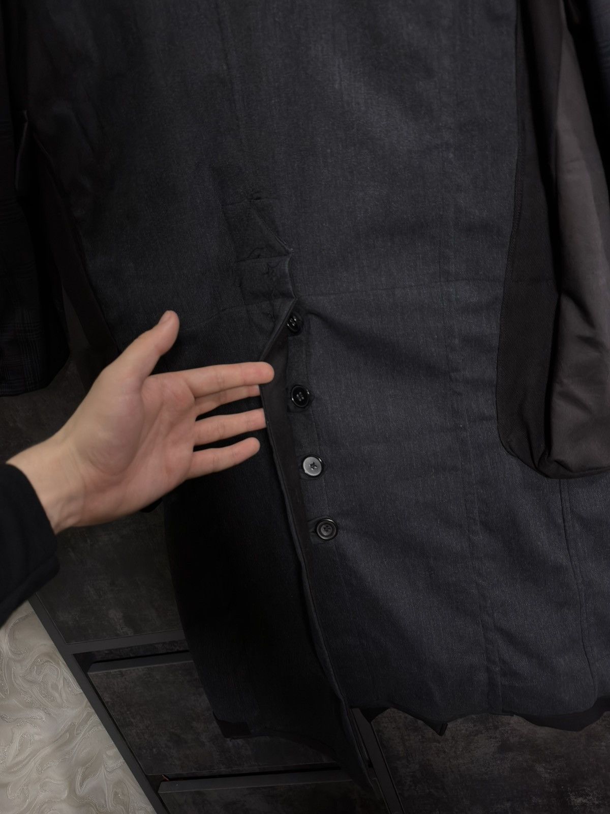 Tornado Mart Archive Tornado Mart Rebuild Coat Yohji Junya Miyake Acronym Size US L / EU 52-54 / 3 - 18 Thumbnail