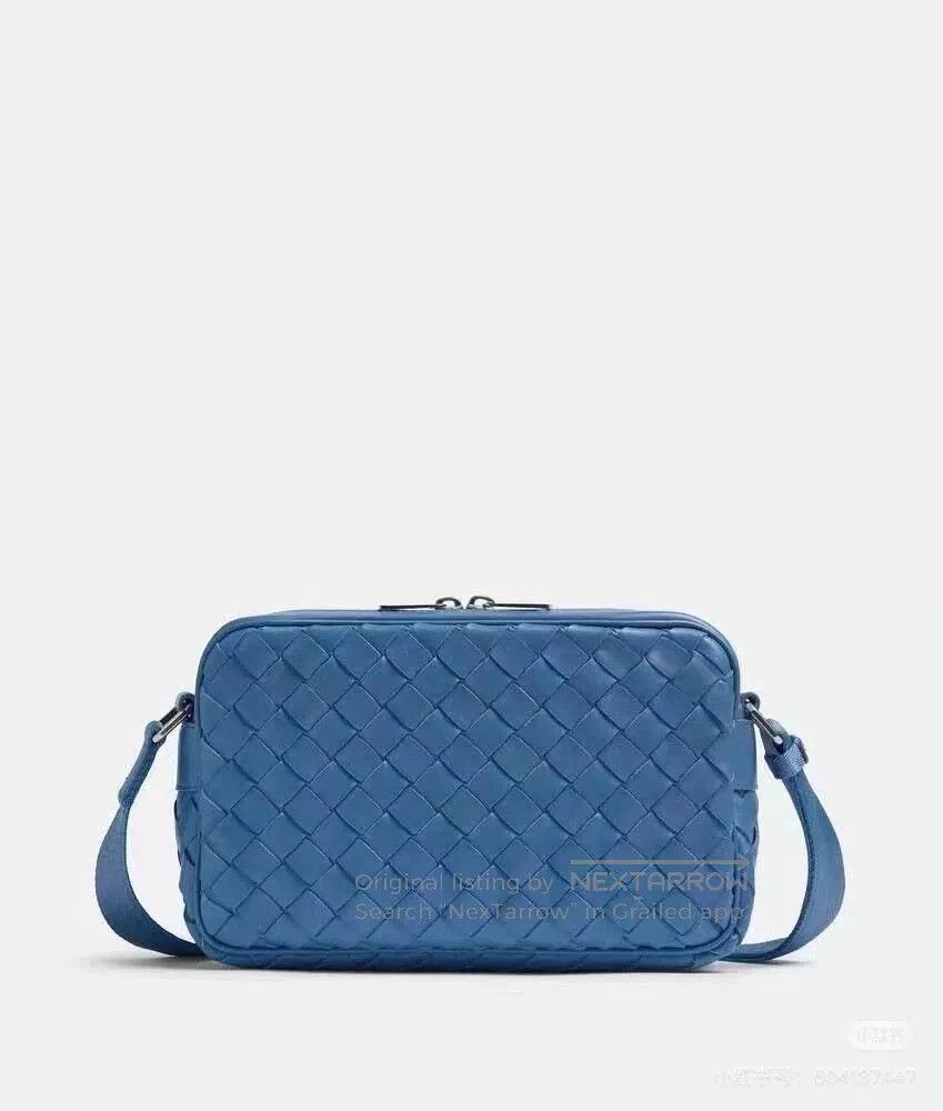 Bottega Veneta BV Blue Woven Camera Bag. Size ONE SIZE - 7 Thumbnail