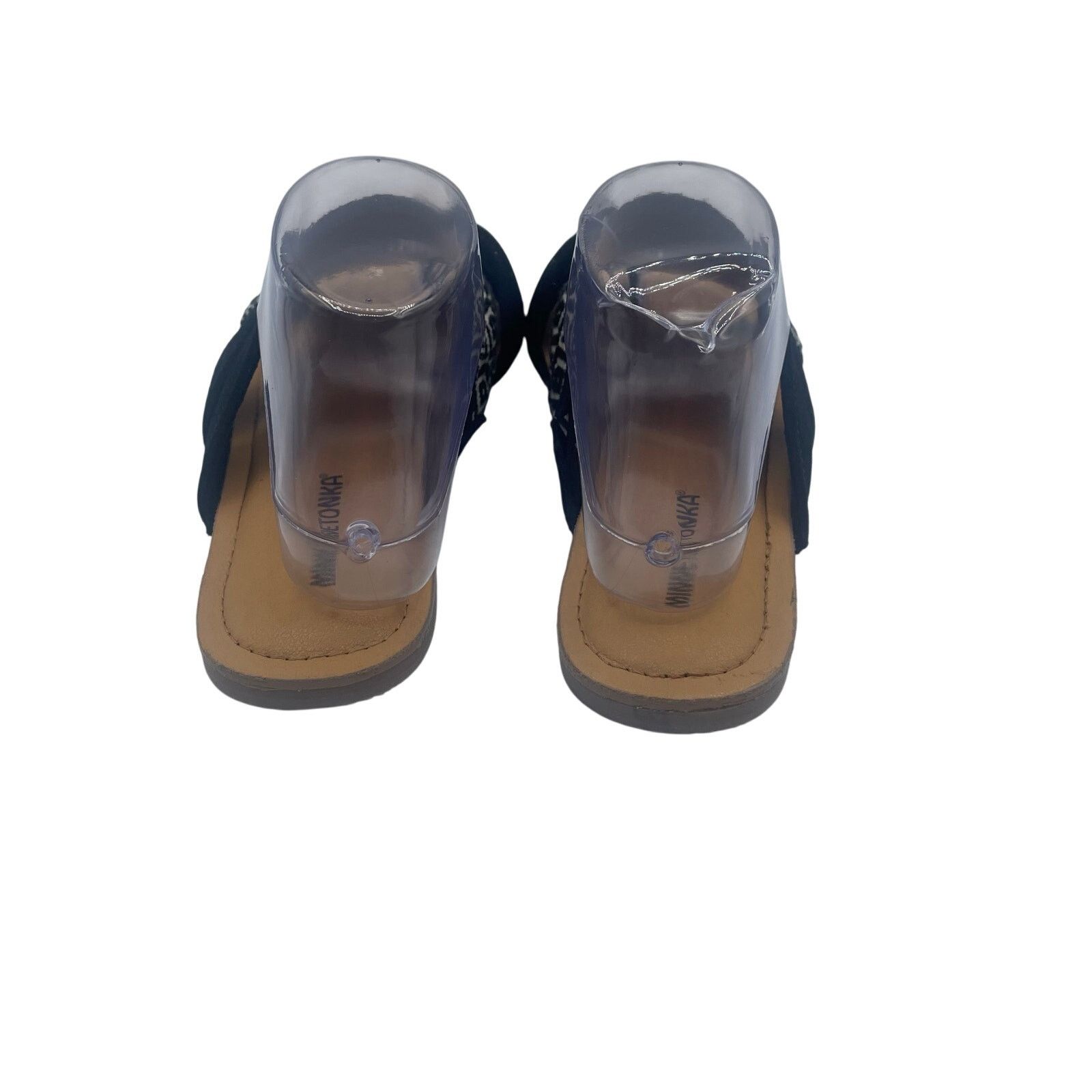 Minnetonka Minnetonka Faribee Strappy Sandals Black White Foam Womens 9 Size US 9 / IT 39 - 5 Thumbnail
