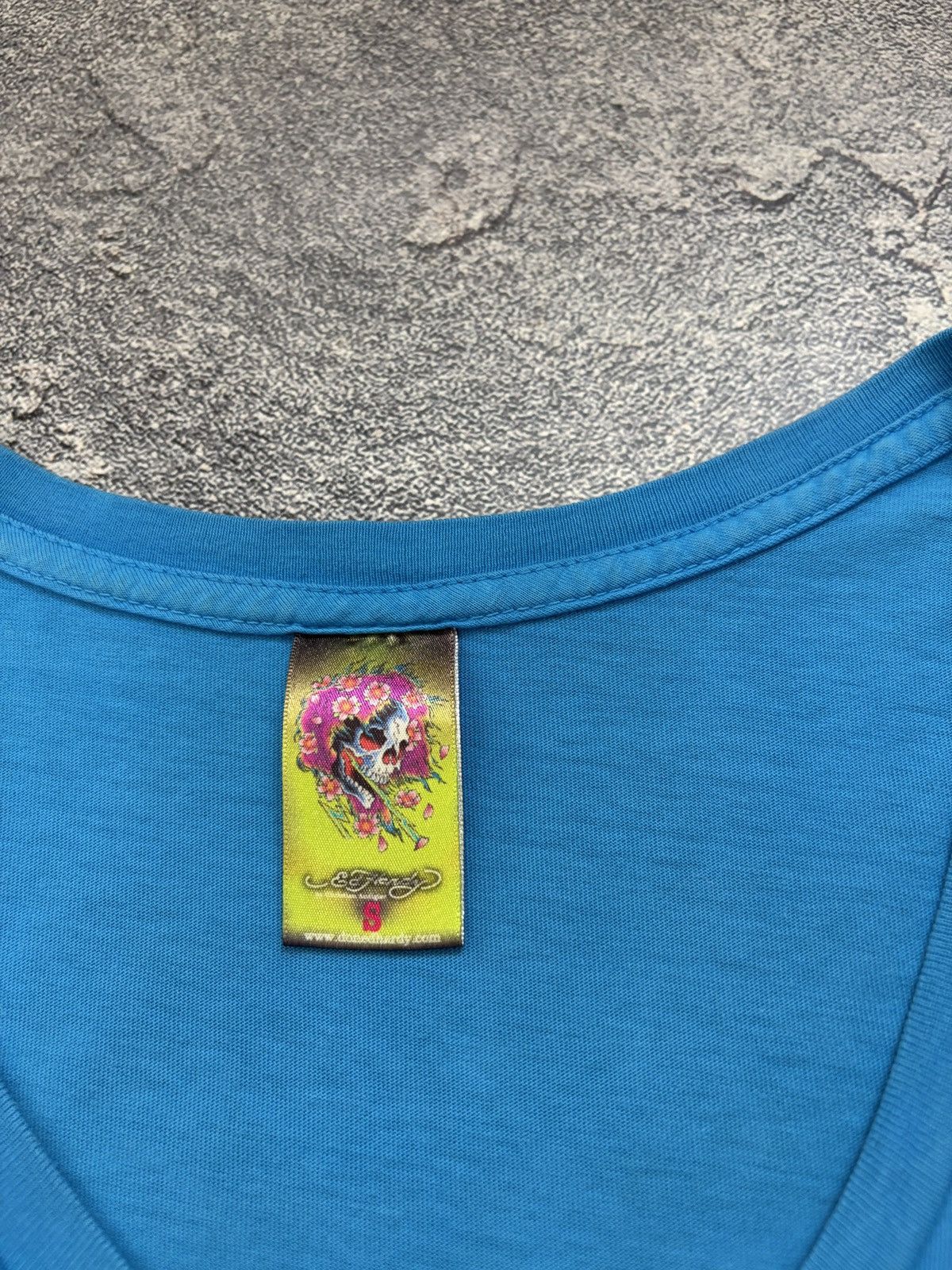 Ed Hardy Ed Hardy Koi Fish Tattoo Graphic T-Shirt Blue Women’s S Size S / US 4 / IT 40 - 3 Thumbnail