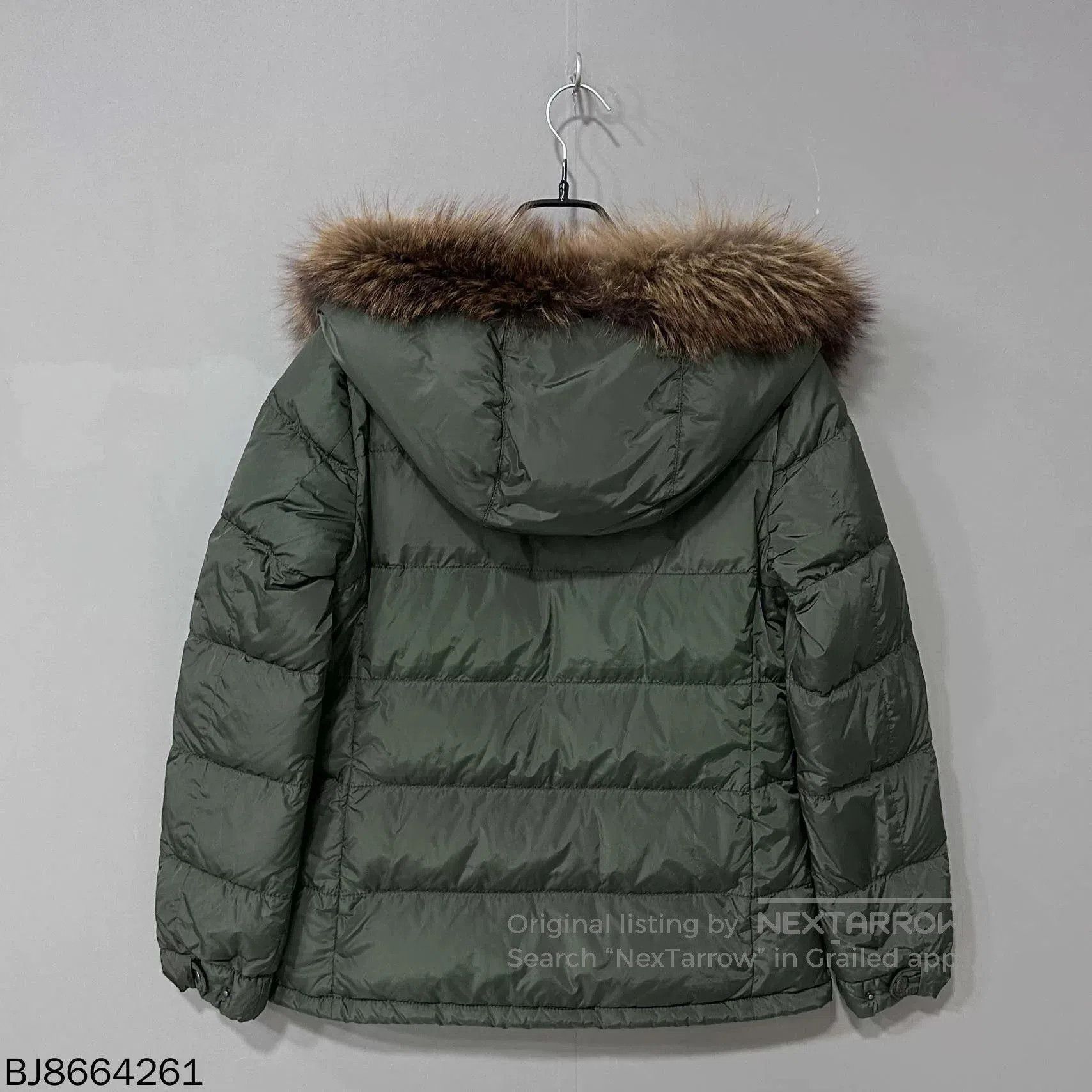 Prada Prada Dark Green Fur Collar Down Jacket. Size M / US 6-8 / IT 42-44 - 4 Thumbnail