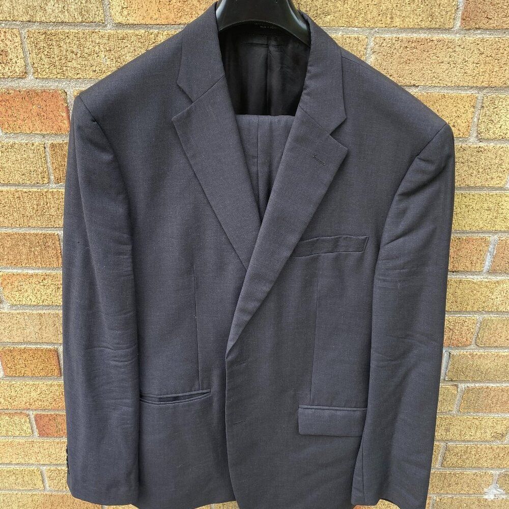 John Varvatos John Varvatos Worsted Wool Premium Tailored Single Needle S Size 44R - 1 Thumbnail