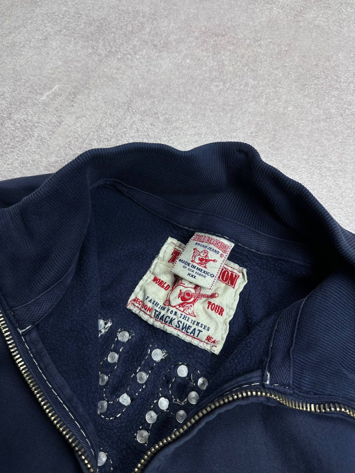 True Religion Vintage True Religion Big Logo Spellout Bomber Jacket XXL Size US XXL / EU 58 / 5 - 12 Thumbnail