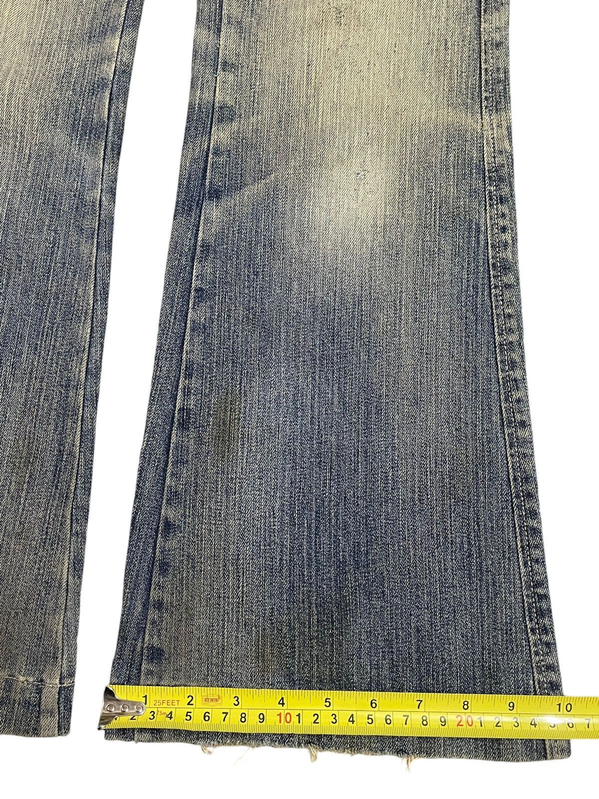 Tornado Mart Vintage Japanese Brand Mud Faded Wash Style Flare Jeans Size US 28 / EU 44 - 16 Thumbnail