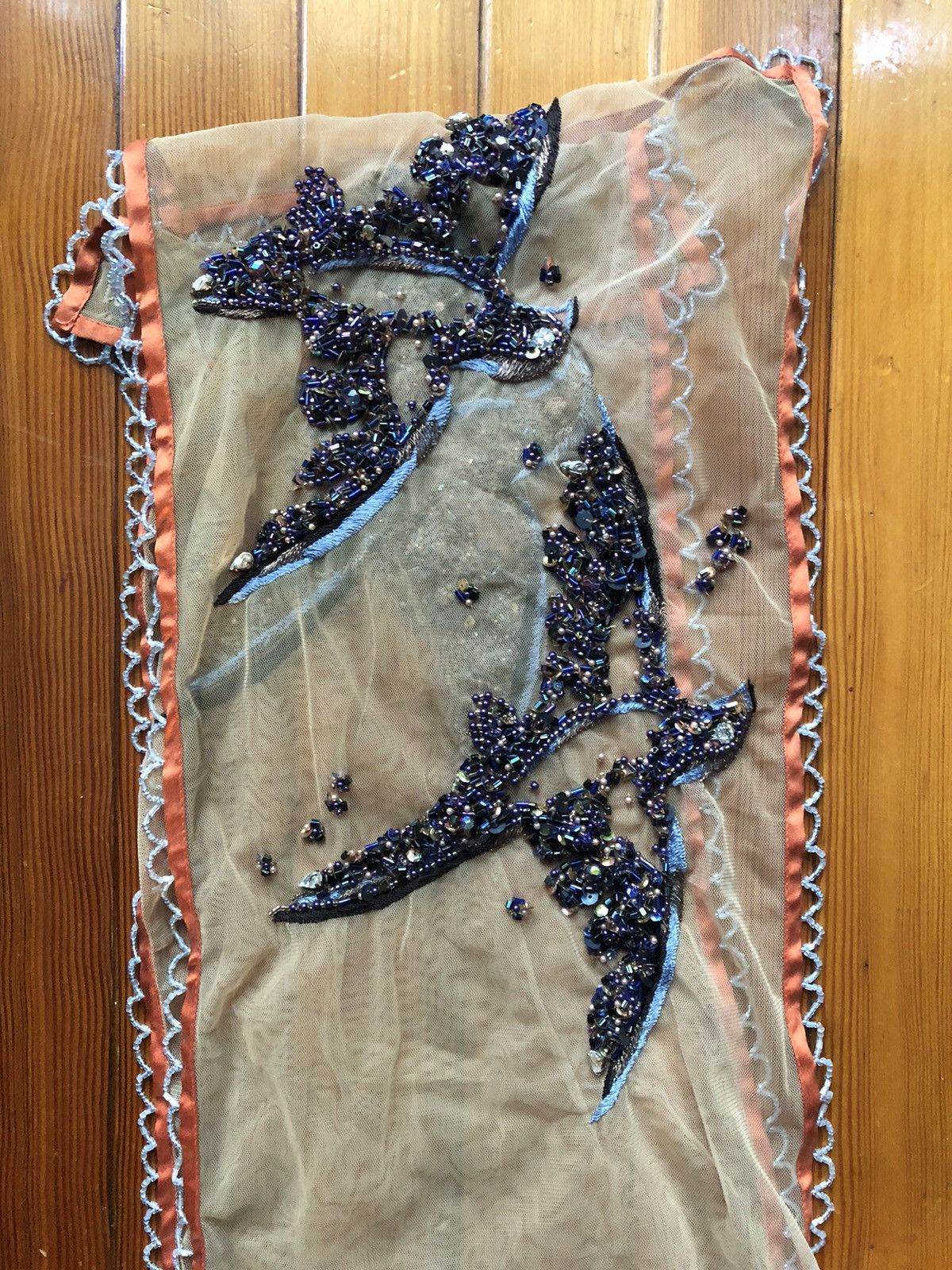 Dries Van Noten Incredible Beaded Crystal Silk Scarf Size ONE SIZE - 20 Thumbnail