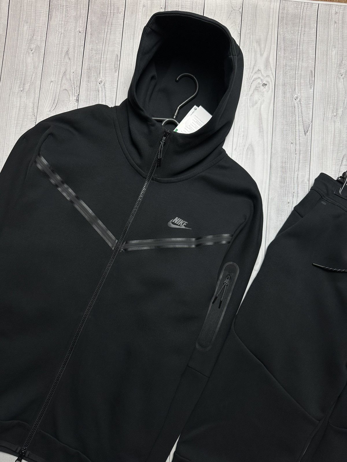 Nike × Vintage Nike tech fleece tracksuit drill black size XL Size US XL / EU 56 / 4 - 4 Thumbnail