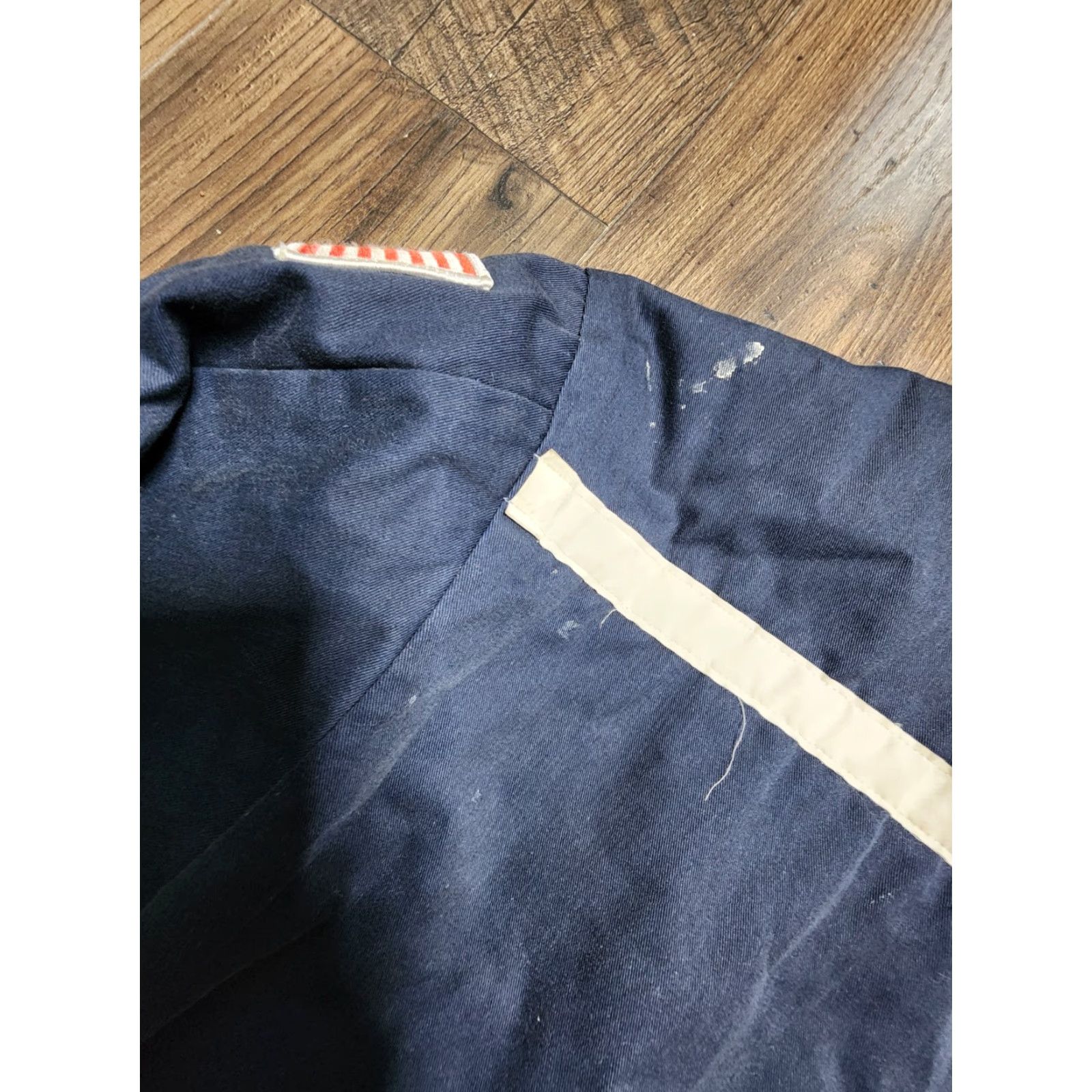 Vintage Mens L Aramark Softshell Jacket Insulated Distressed Blue Working Casual Wear 90s Logo Pockets Water Resistant Wind-Resistant Fall Winter Spring Size US L / EU 52-54 / 3 - 6 Thumbnail