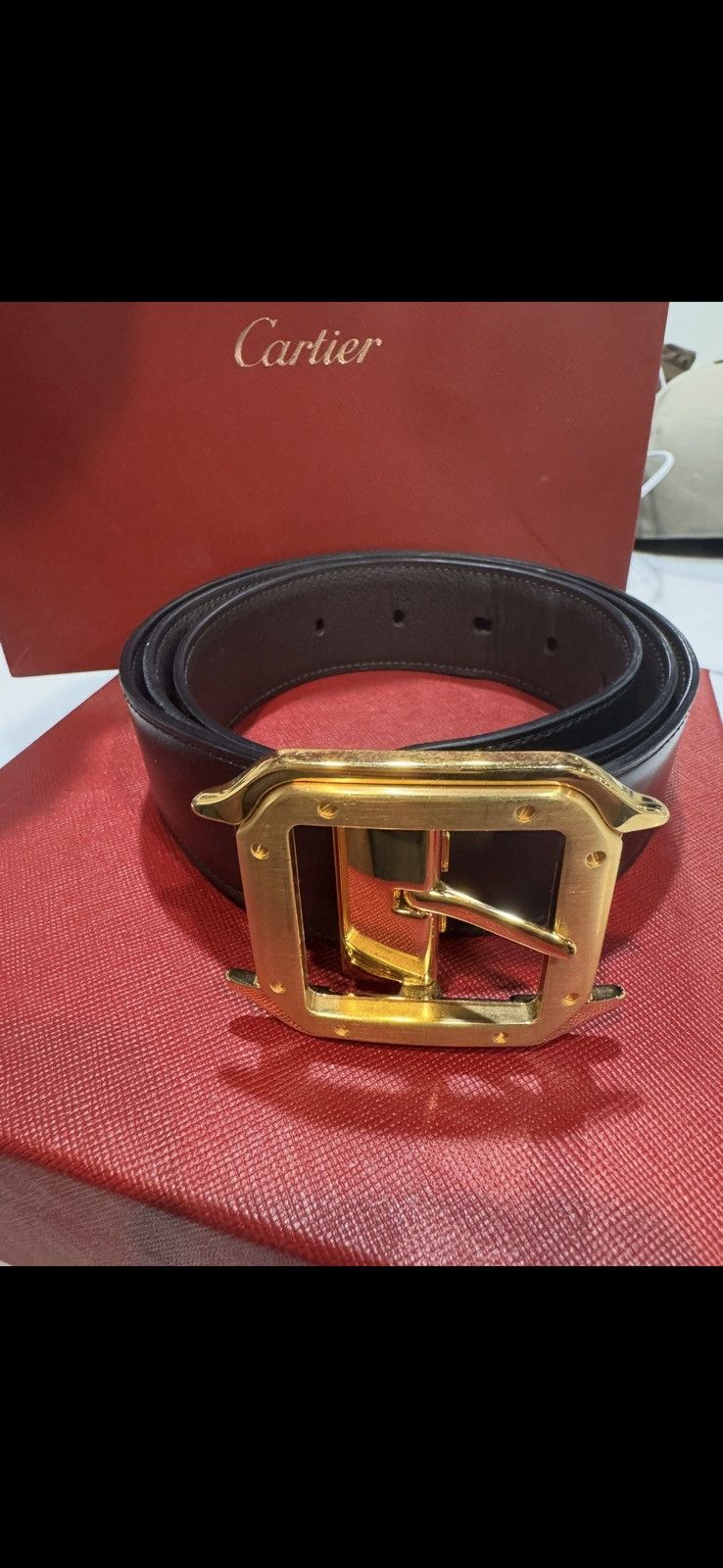 Cartier Cartier reversible santos belt Size 32 - 14 Thumbnail
