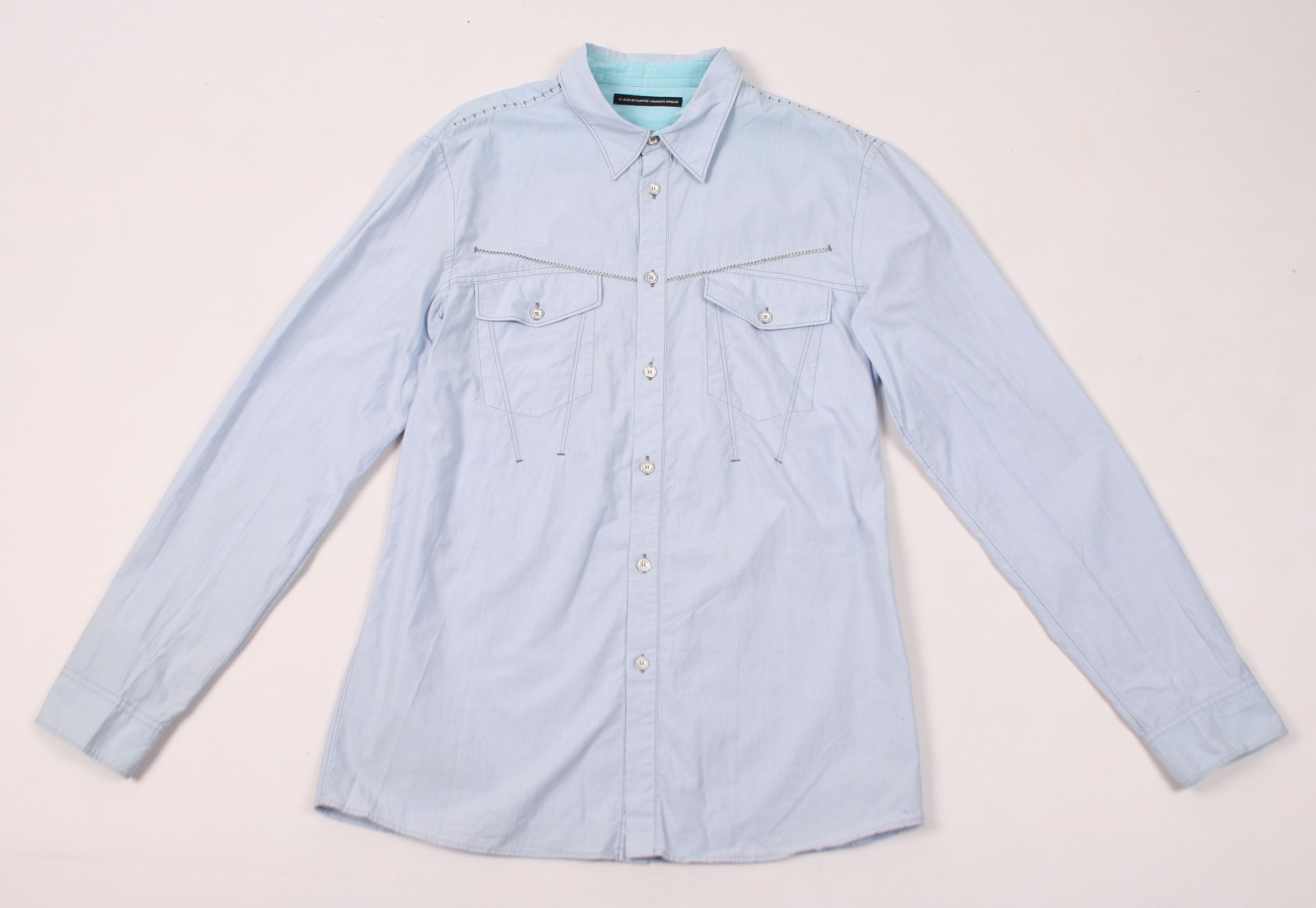 Marithe + Francois Girbaud Le Jeans De Marithe Francois Girbaud Shirt Button Up Size US M / EU 48-50 / 2 - 1 Thumbnail