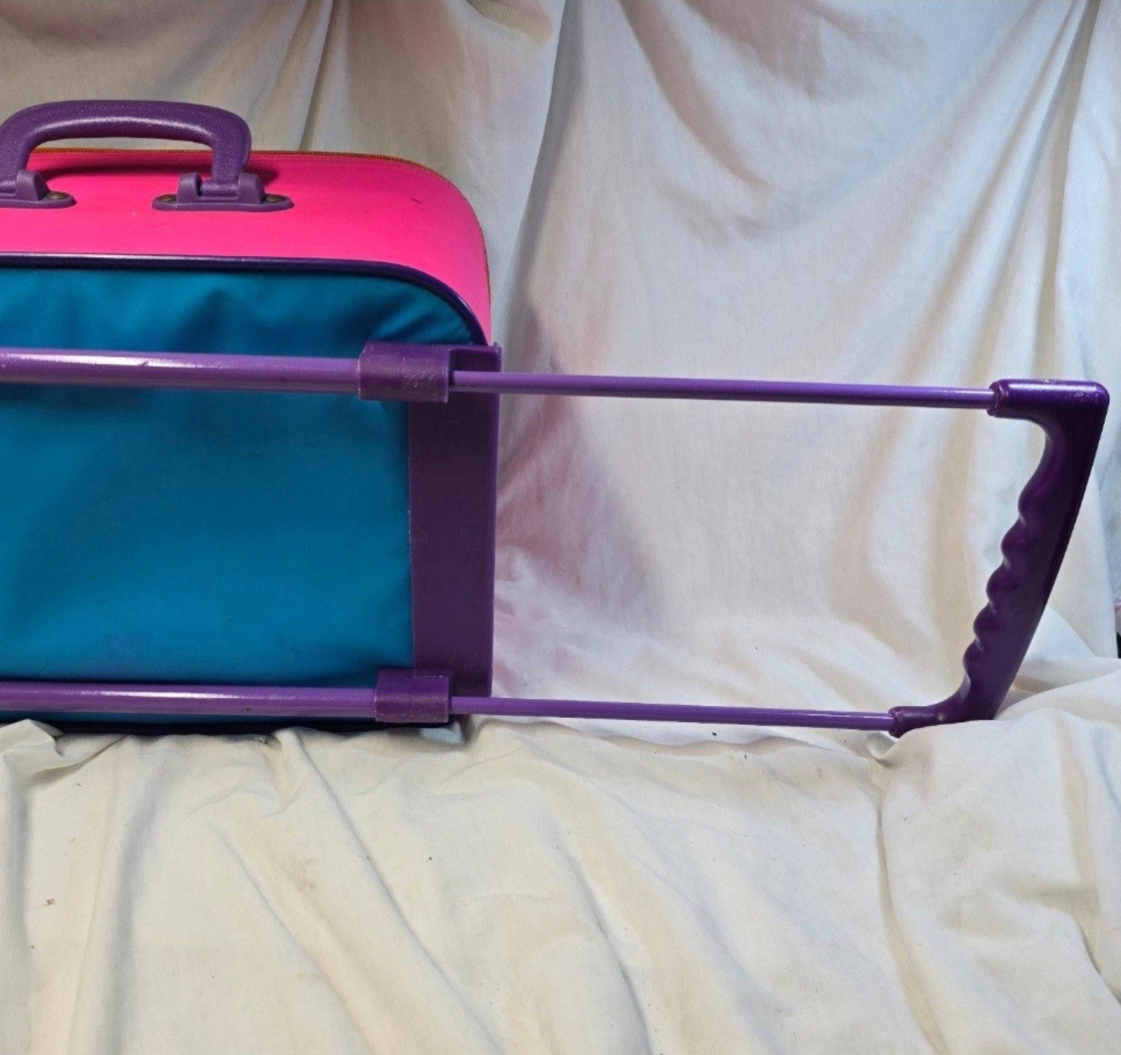 Designer Vintage 90’s Lisa Frank Rolling Luggage Tote Bag (15”x11”) Size ONE SIZE - 3 Thumbnail