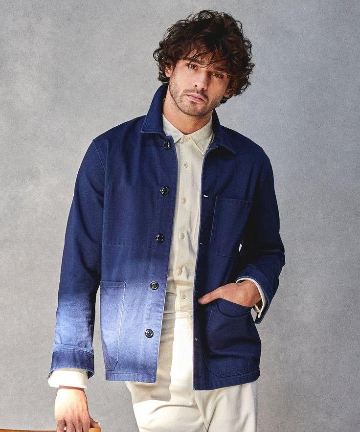 Le Laboureur Vintage French Chore Worker Relaxed Fit Faded Light Jacket Size US XL / EU 56 / 4 - 1 Thumbnail