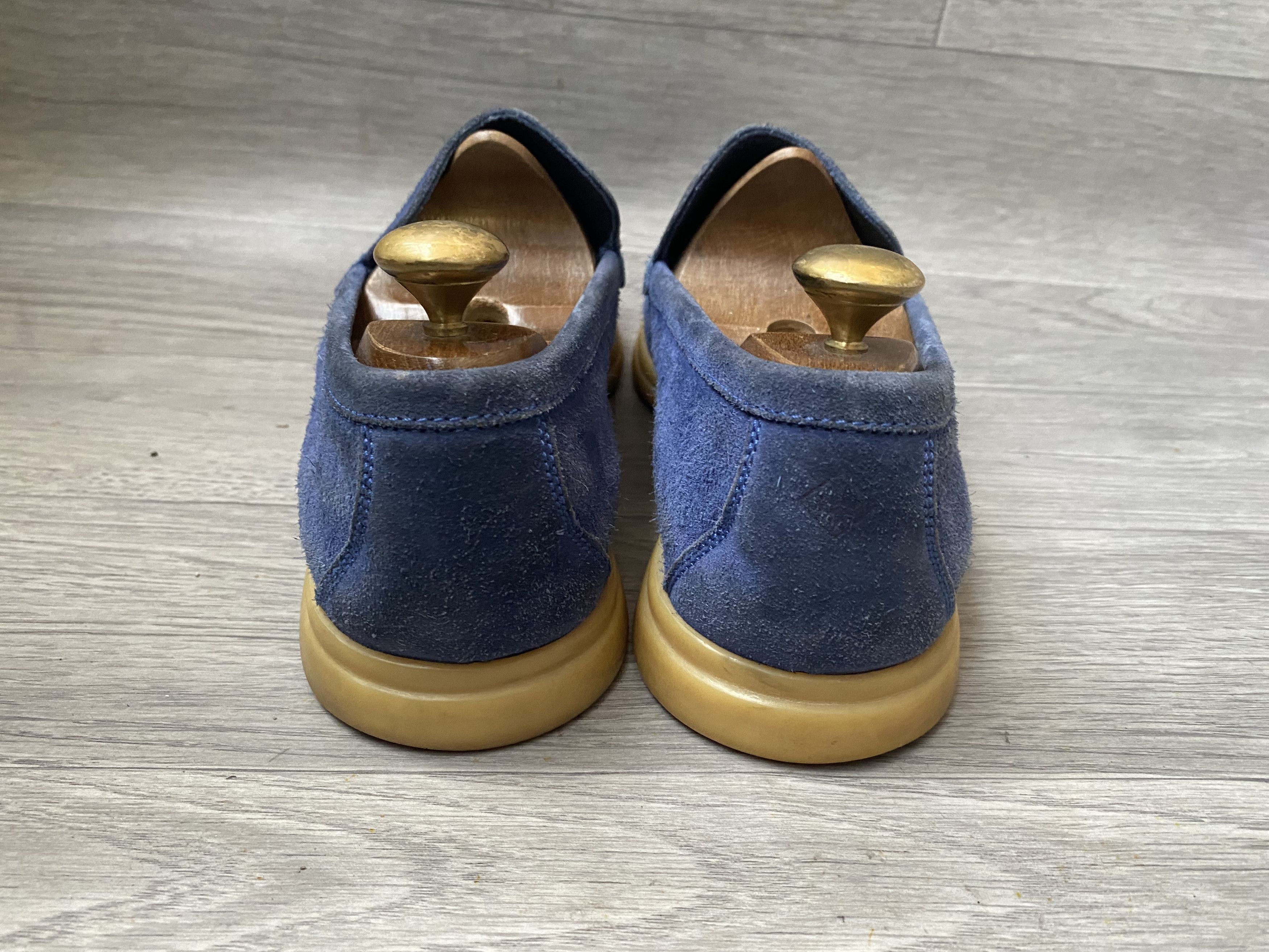 Loro Piana Loro piana summer walk blue suede slip on shoes sz 40 Size US 7 / EU 40 - 7 Thumbnail