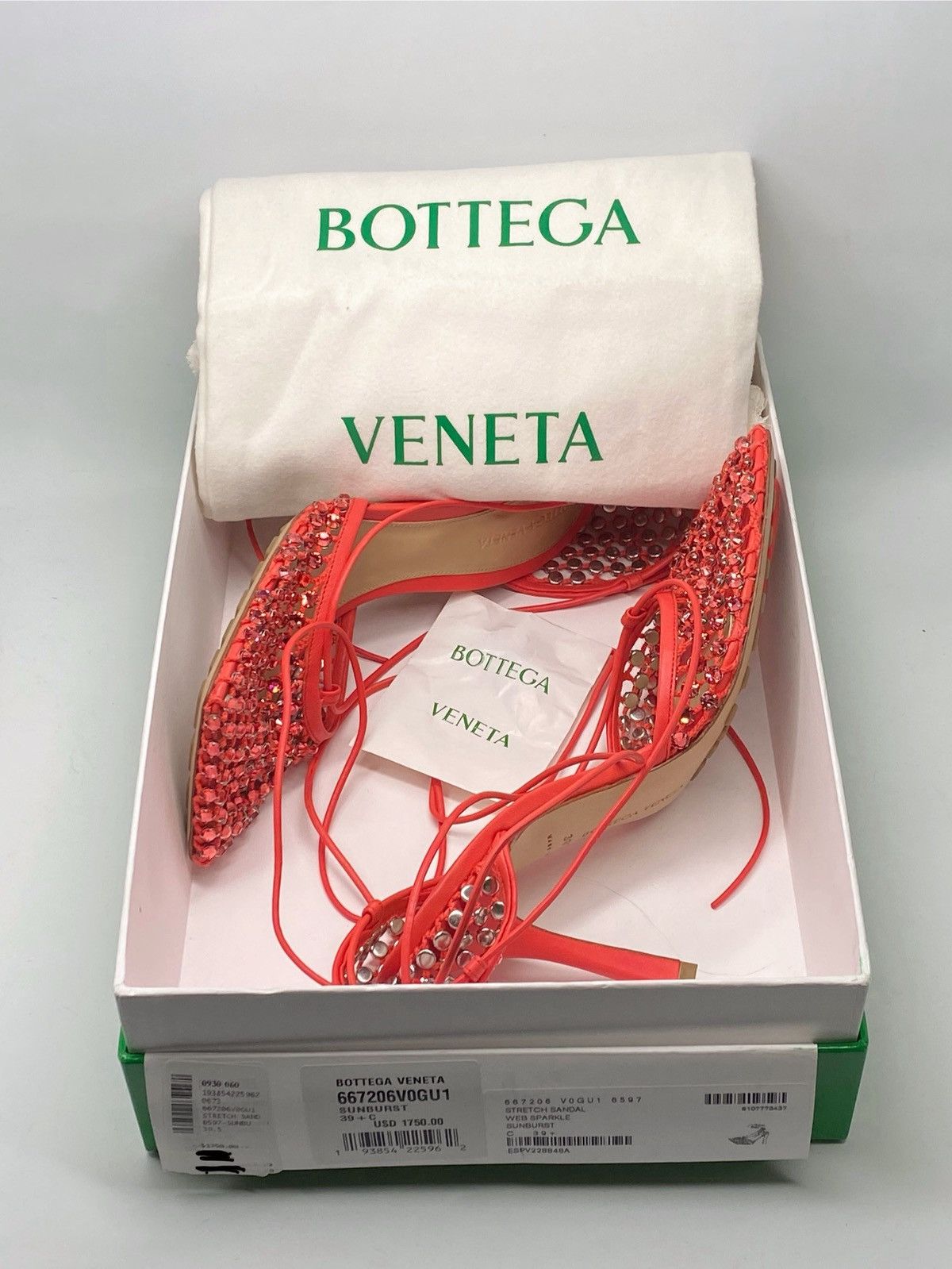 Bottega Veneta Bottega Veneta Stretch Embellished Ankle Tie Pumps size 39.5 Size US 9.5 / IT 39.5 - 11 Thumbnail