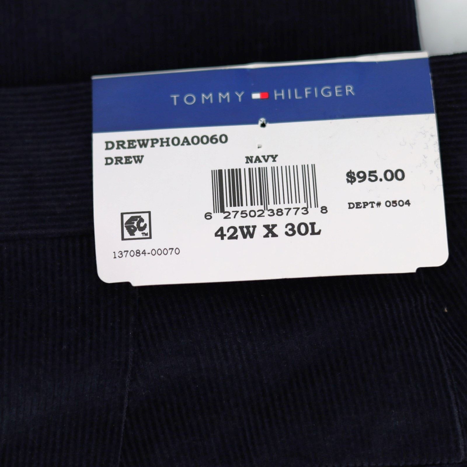 Tommy Hilfiger Tommy Hilfiger Men's Navy Solid Modern-Fit Pants Size 42x30 Size US 42 / EU 58 - 5 Thumbnail