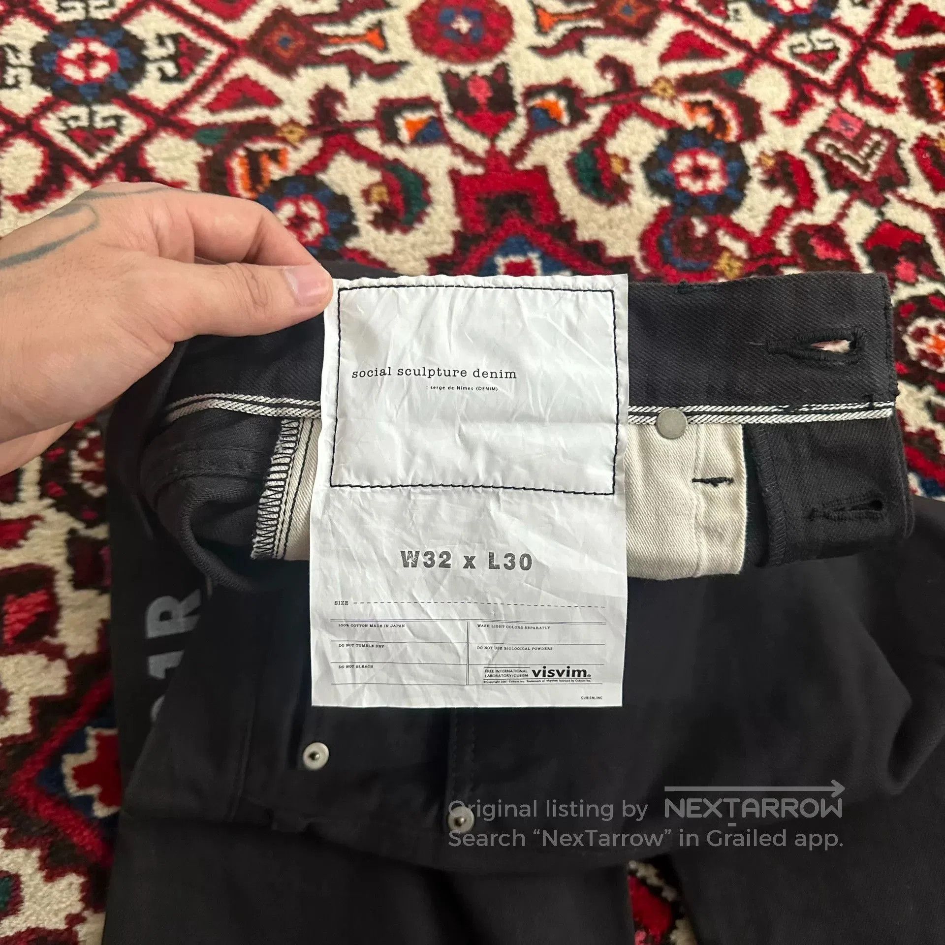 Visvim visvim black denim pants W32 L30. Size US 32 / EU 48 - 5 Thumbnail