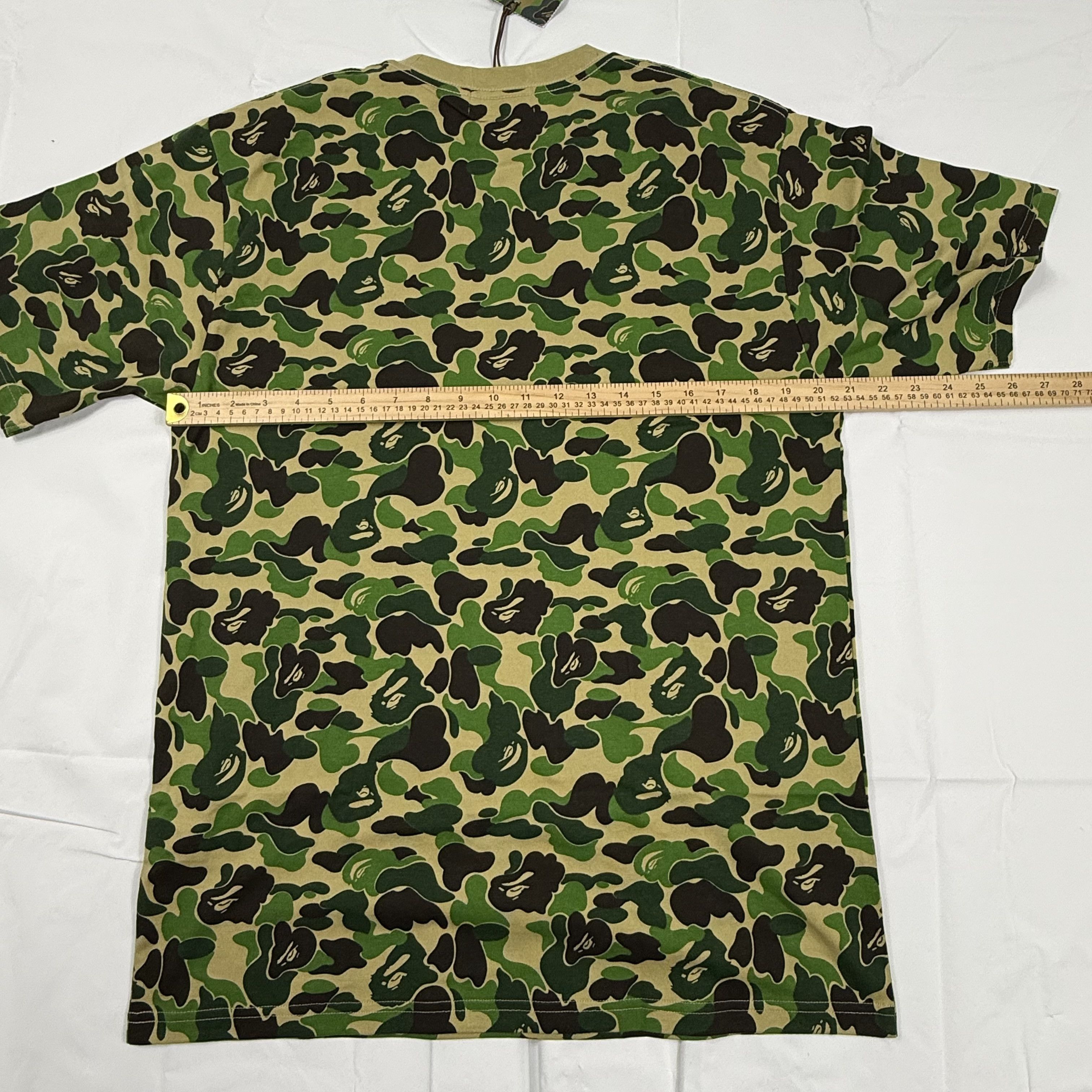 Bape A Bathing Ape Mens ABC Camo Multi Logo Shirt Green XL Size US XL / EU 56 / 4 - 9 Thumbnail
