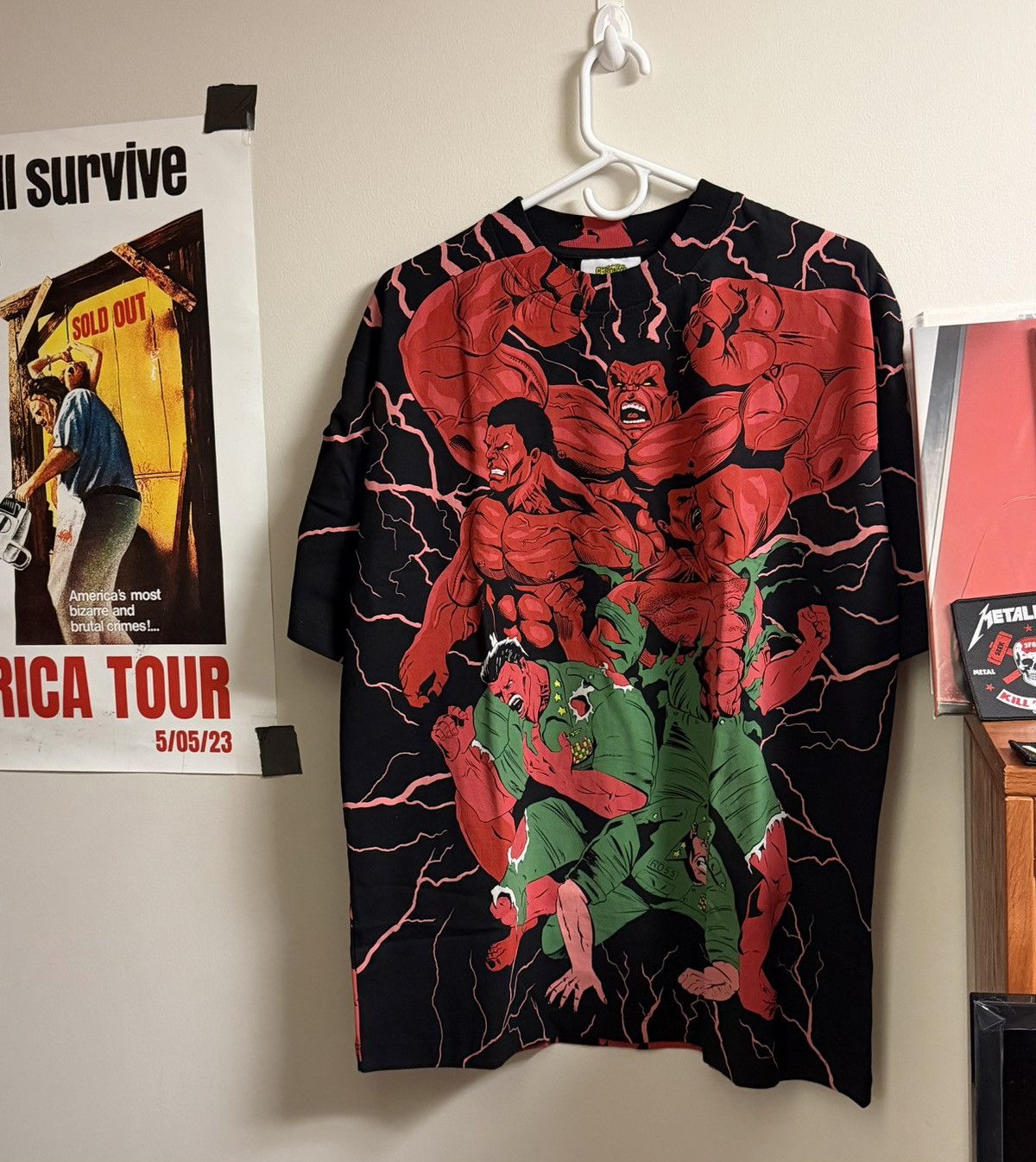Vintage Chronic Images Red Hulk Unleashed Tee Size US L / EU 52-54 / 3 - 1 Thumbnail